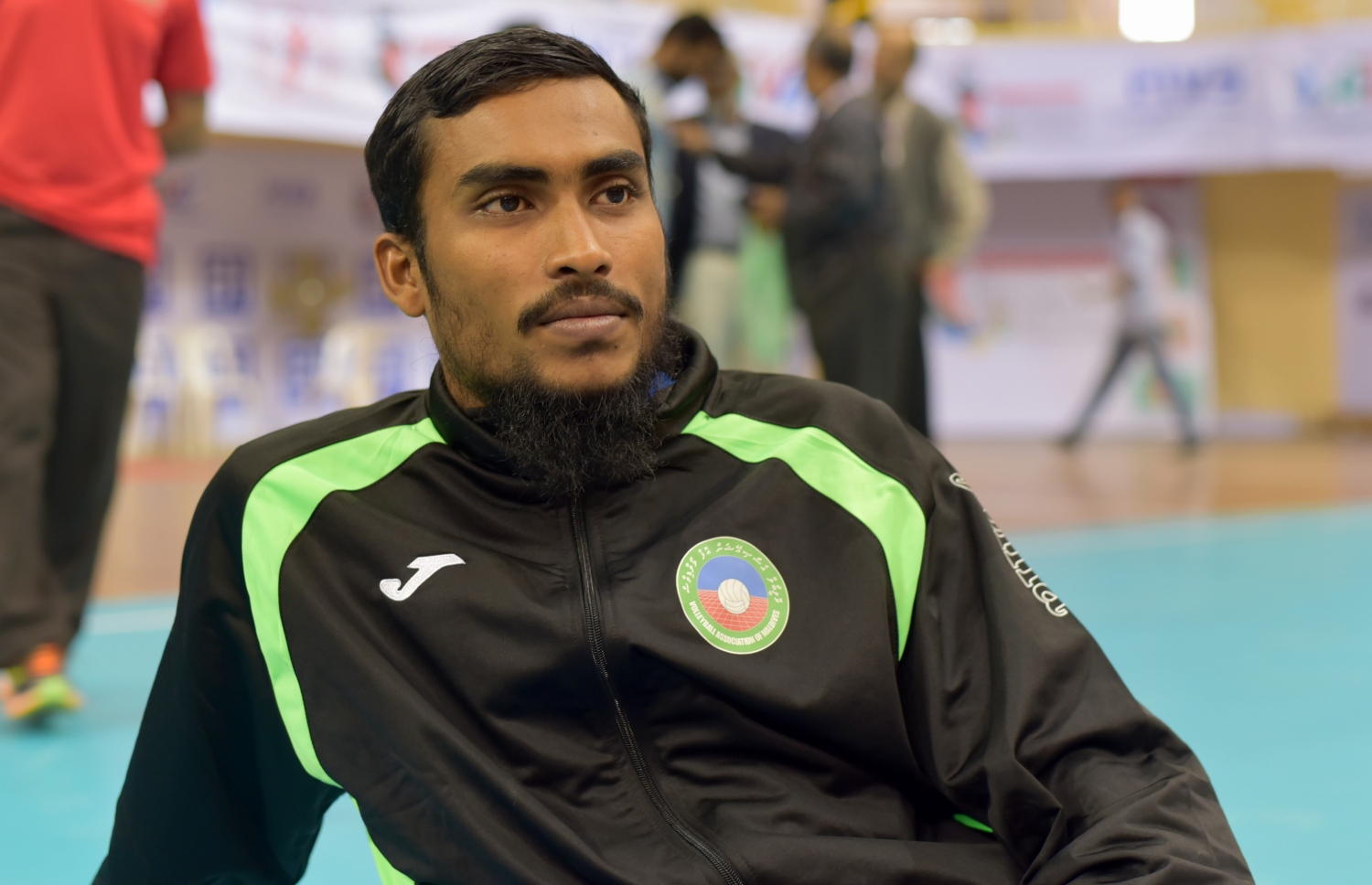 ގައުމީ ވޮލީބޯޅަ ޓީމުގެ ކުޅުންތެރިޔާ ކުޑަކާއްޓޭ. -- ފޮޓޯ: މިހާރު