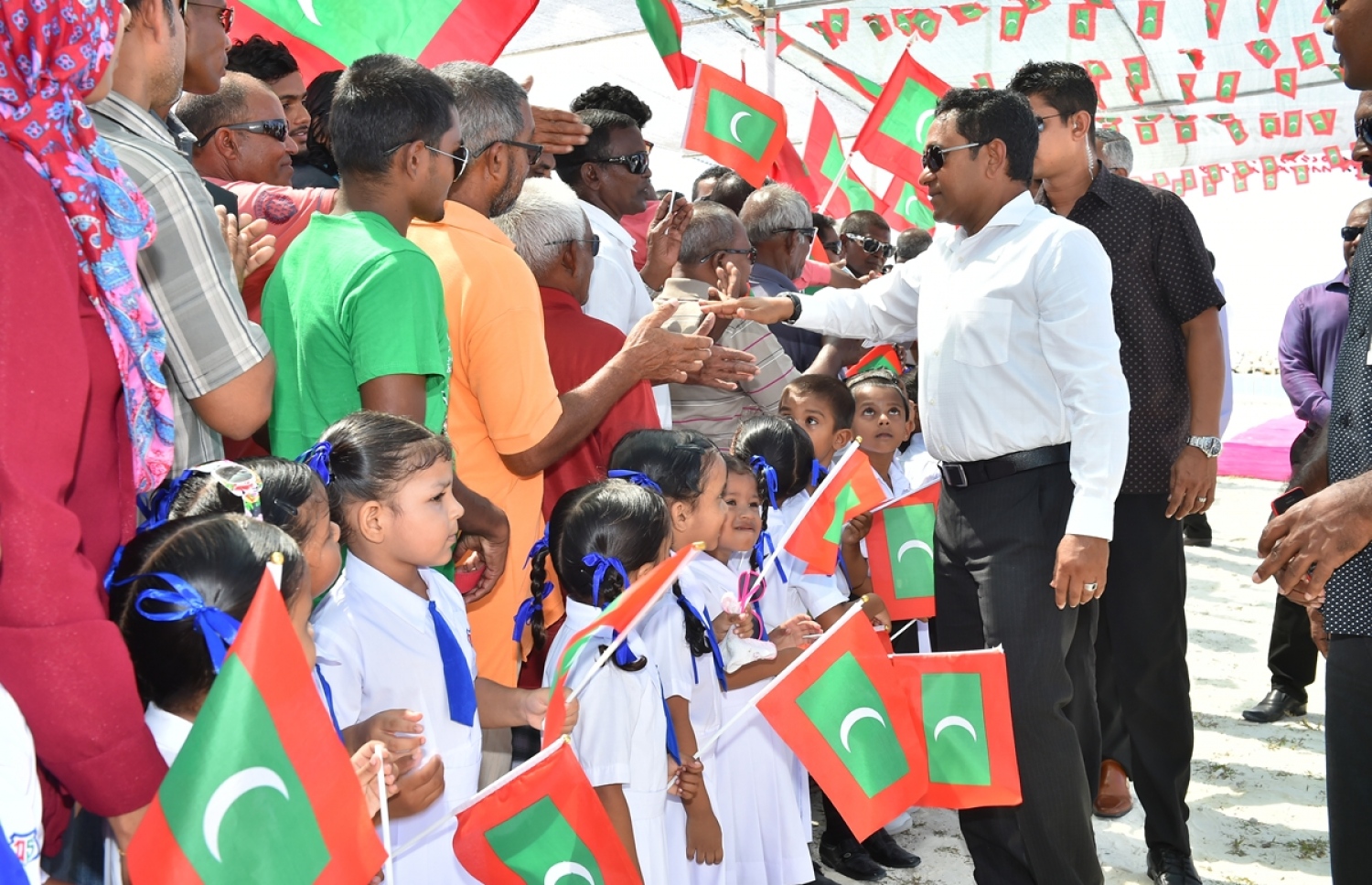 ރައީސް ޔާމީން މ. ދިއްގަރަށް ވަޑައިގަތުން