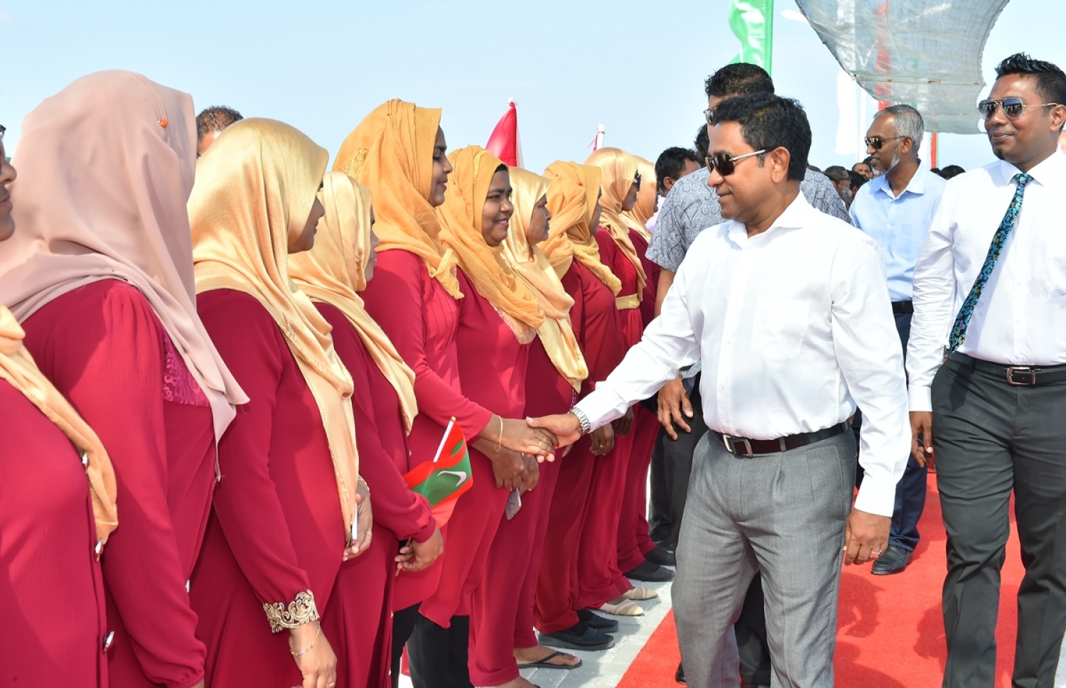 ރައީސް ޔާމީން ފ. މަގޫދޫ އަށް ވަޑައިގަތުން