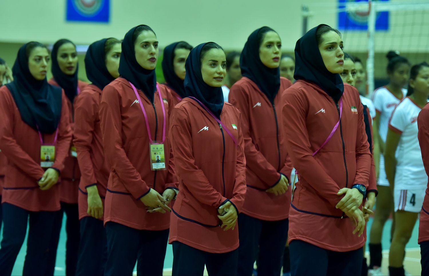 މާލެ:27 ޖެނުއަރީ 2017، ވޯލްޑް ޗެމްޕިއަންޝިޕް އަންހެން ވޮލީބޯޅަ މުބާރާތުގެ އޭވީސީ ކޮލިފައިން ބުރު ފެށުމުގެ  ރަސްމިއްޔާތުގައި އީރާން ޓީމް ބައިވެރިވަނީ--.ފޮޓޯ:ނިޝާން އަލީ/މިހާރު