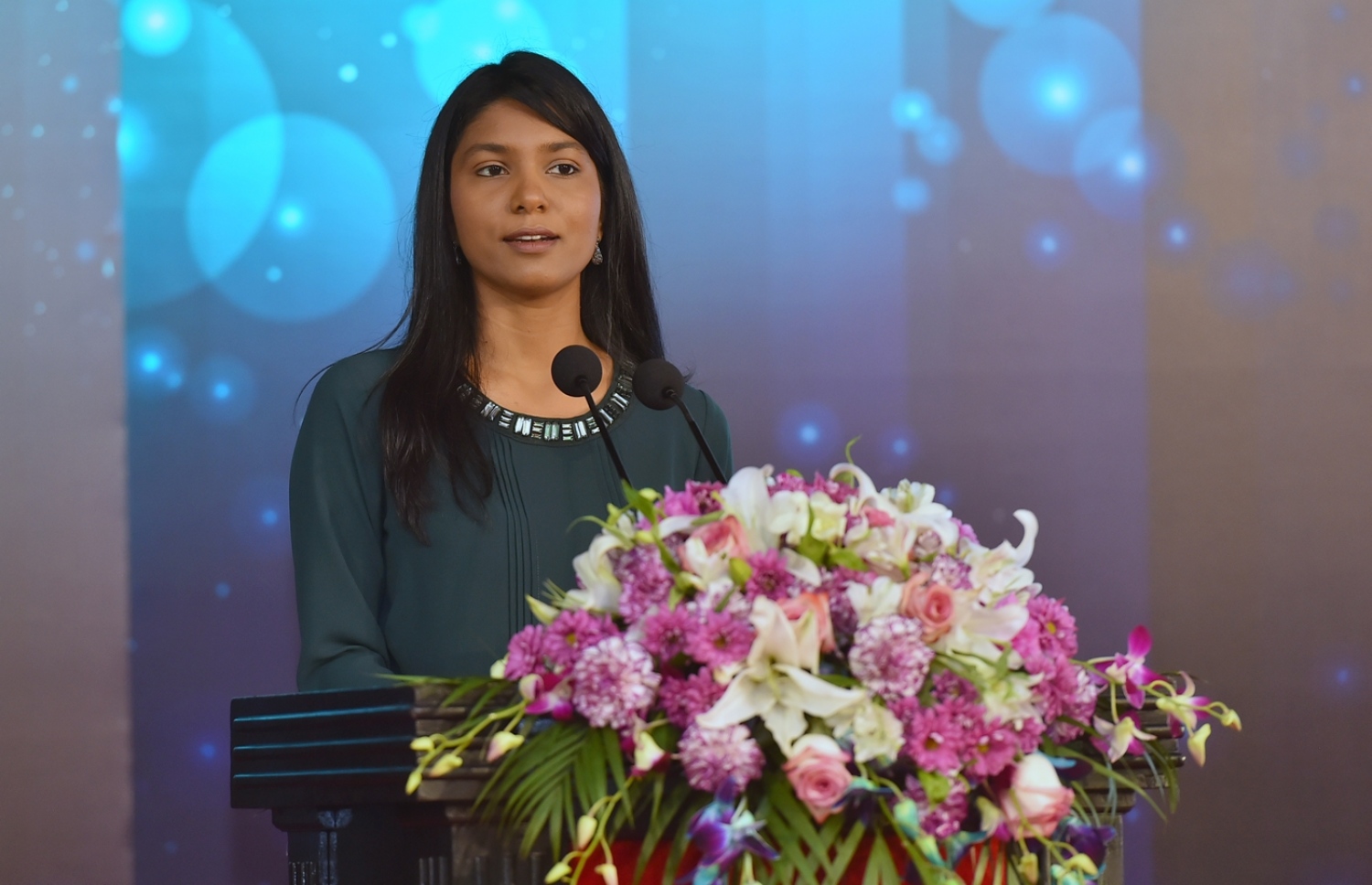 މިއަދުގެ ރަސްމިއްޔާތުގައި ޖެންޑާ މިނިސްޓަރު ޒެނީޝާ ވާހަކަ ދައްކަވަނީ-- ފޮޓޯ/ ރައީސް އޮފީސް