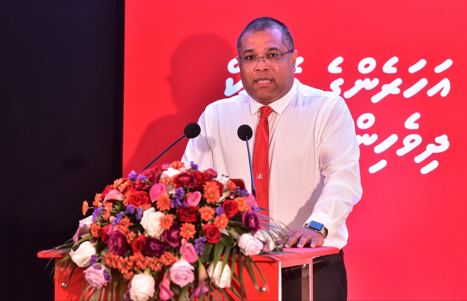 ބީއެމްްއެލްގެ އެމްޑީ ޝަރީފް ރަސްމިއްޔާތެއްގައި ވާހަކަ ދައްކަވަނީ.
