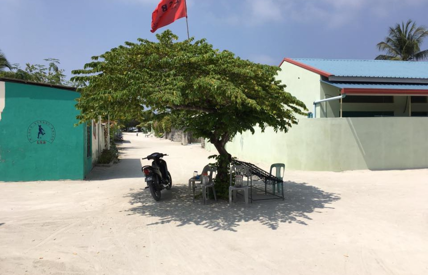 ހިތާދޫ މަގެއްގެ މަތީގައި އެއްޗެހި ވިއްކަން ބަހައްޓާފައި --ފޮޓޯ: ލޫކަސް ޖަލީލް