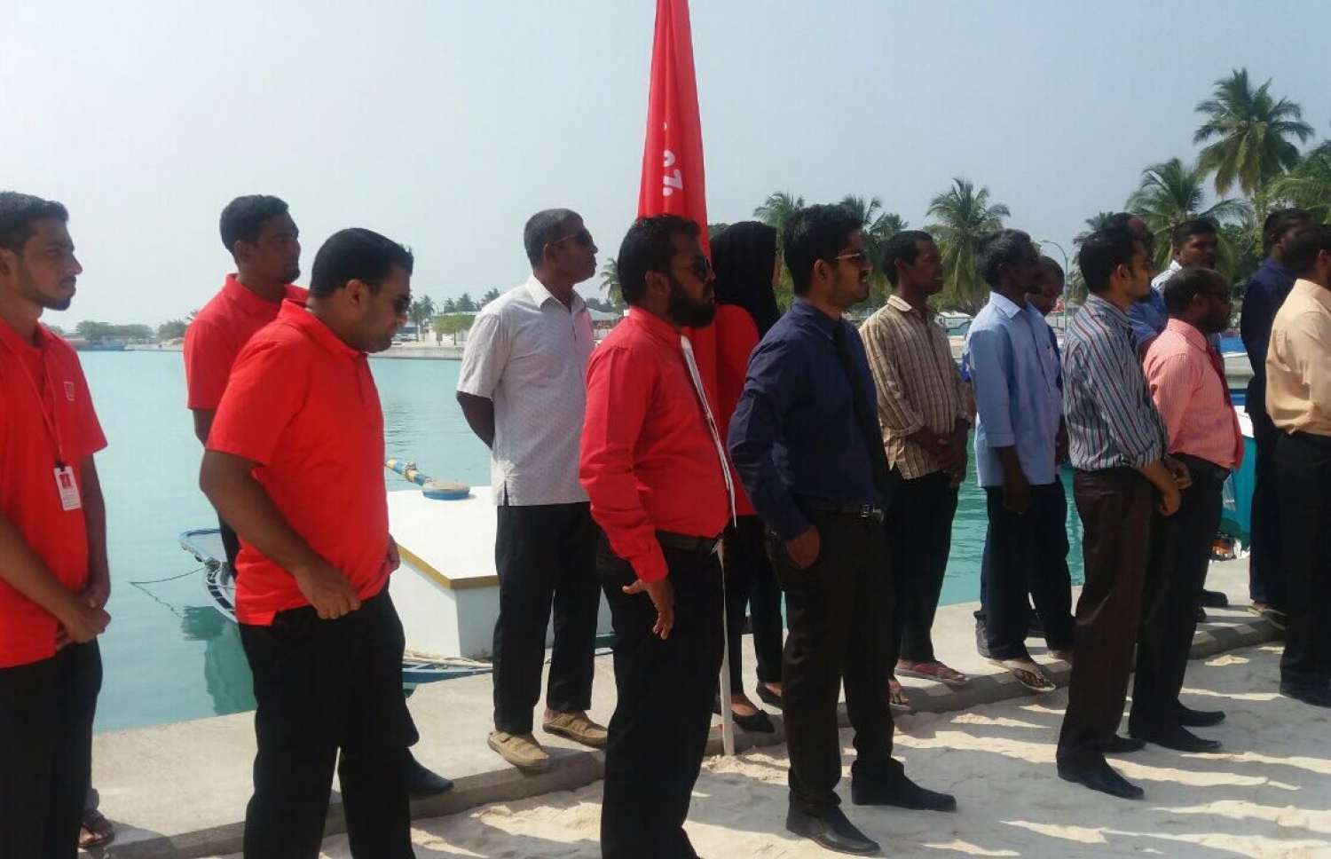 ހއ. ހޯރަފުށި: ފެބްރުއަރީ 23، 2017: ބޭންކް އޮފް މޯލްޑިވްސްގެ ހޯރަފުށީ ބްރާންޗު ހުޅުވުމަށް އެރަށުގައި ބޭއްވި ރަސްމިއްޔާތުގެ ތެރެއިން.-- ފޮޓޯ: ބީއެމްއެލް