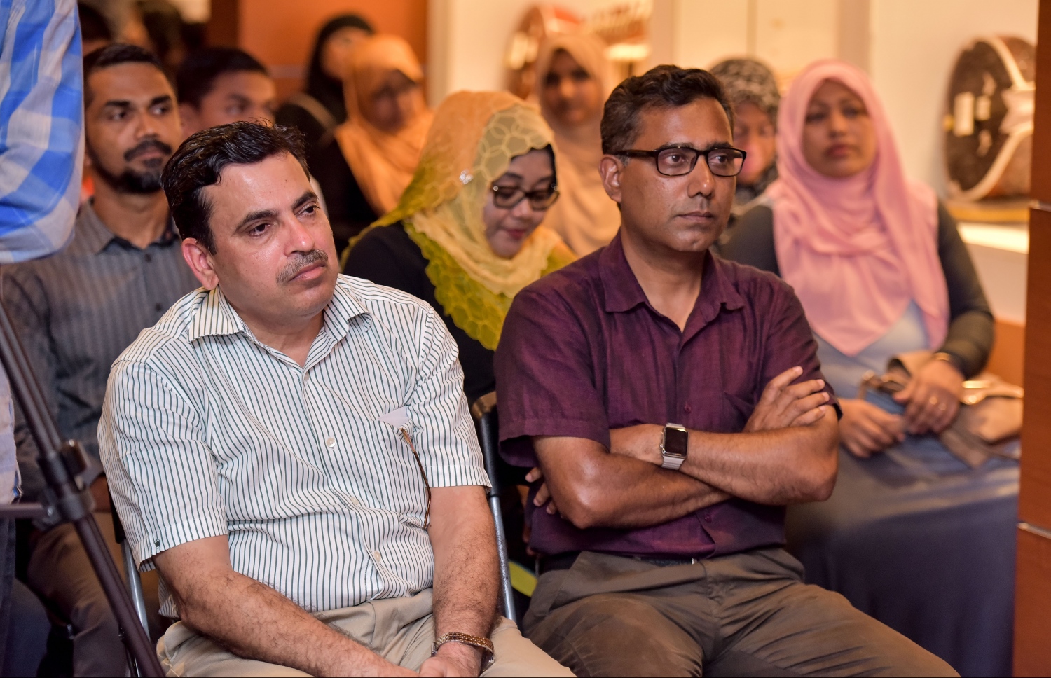 މާލެ: މާޗް 6، 2017: ސެންގެ ކުދިން ތައްޔާރުކޮށްފައިވާ ޑިޒައިނެއް ހިމަނައިގެން ނާޒިޔާ ފަހާފައިވާ ހެދުންތައް ދައްކާލުމަށް ބޭއްވި އިވެންޓުގެ ތެރެއިން-- ފޮޓޯ: ނިޝާން އަލީ/ މިހާރު