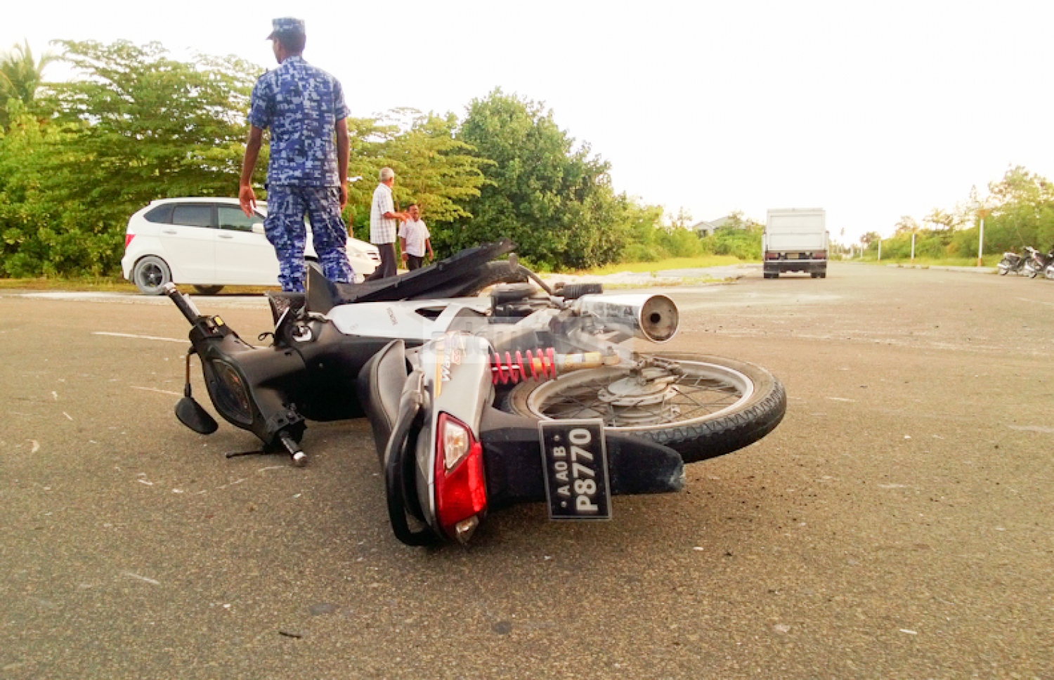ލިންކް ރޯޑްގައި އެކްސިޑެންޓެއް ހިނގާފައި.