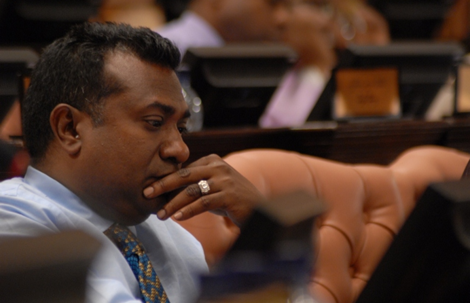 ރައްޔިތުންގެ މަޖިލީހުގެ ކާށިދޫ ދާއިރާގެ ކުރީގެ މެމްބަރު އަދި ވިޔަފާރިވެރިޔާ އަބްދުﷲ ޖާބިރު.