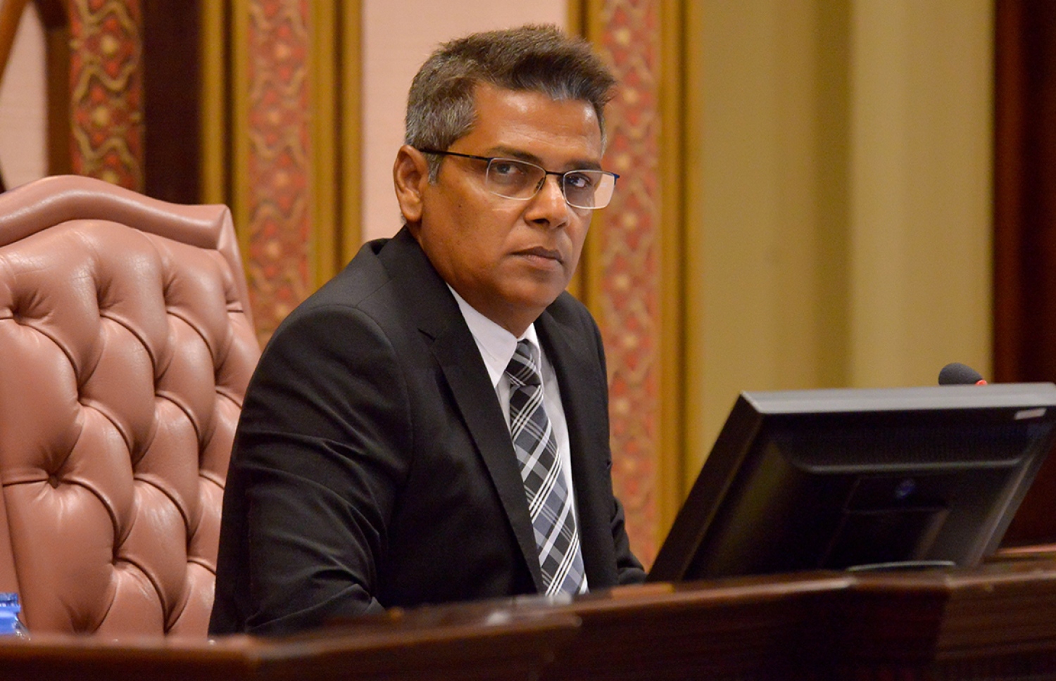 މަޖިލީހުގެ ނައިބު ރައީސް ރީކޯ މޫސާ މަނިކު. --ފޮޓޯ މަޖިލިސް