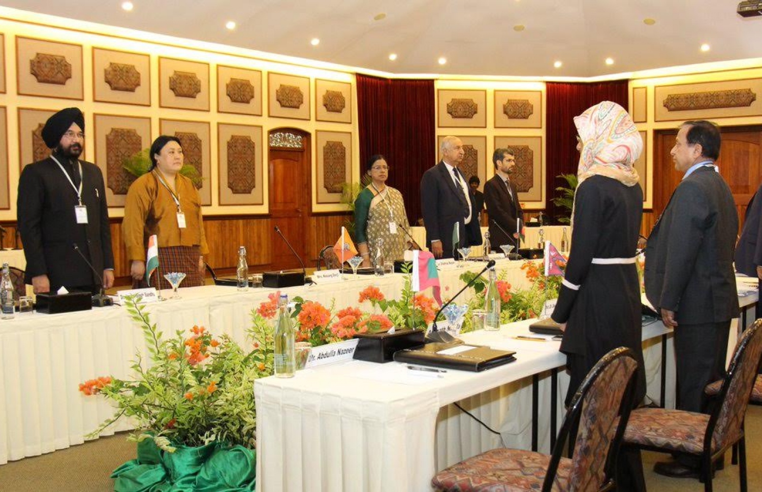 ސާކް ގައުމުތަކުގެ ތައުލީމީ ދާއިރާގެ އިސްވެރިންގެ ބައްދަލުވުން ފެށުމަށް މިއަދު ބޭއްވި ރަސްމިއްޔާތުގެ ތެރެެއިން.-- ފޮޓޯ: އެޑިއުކޭޝަން މިނިސްޓްރީ