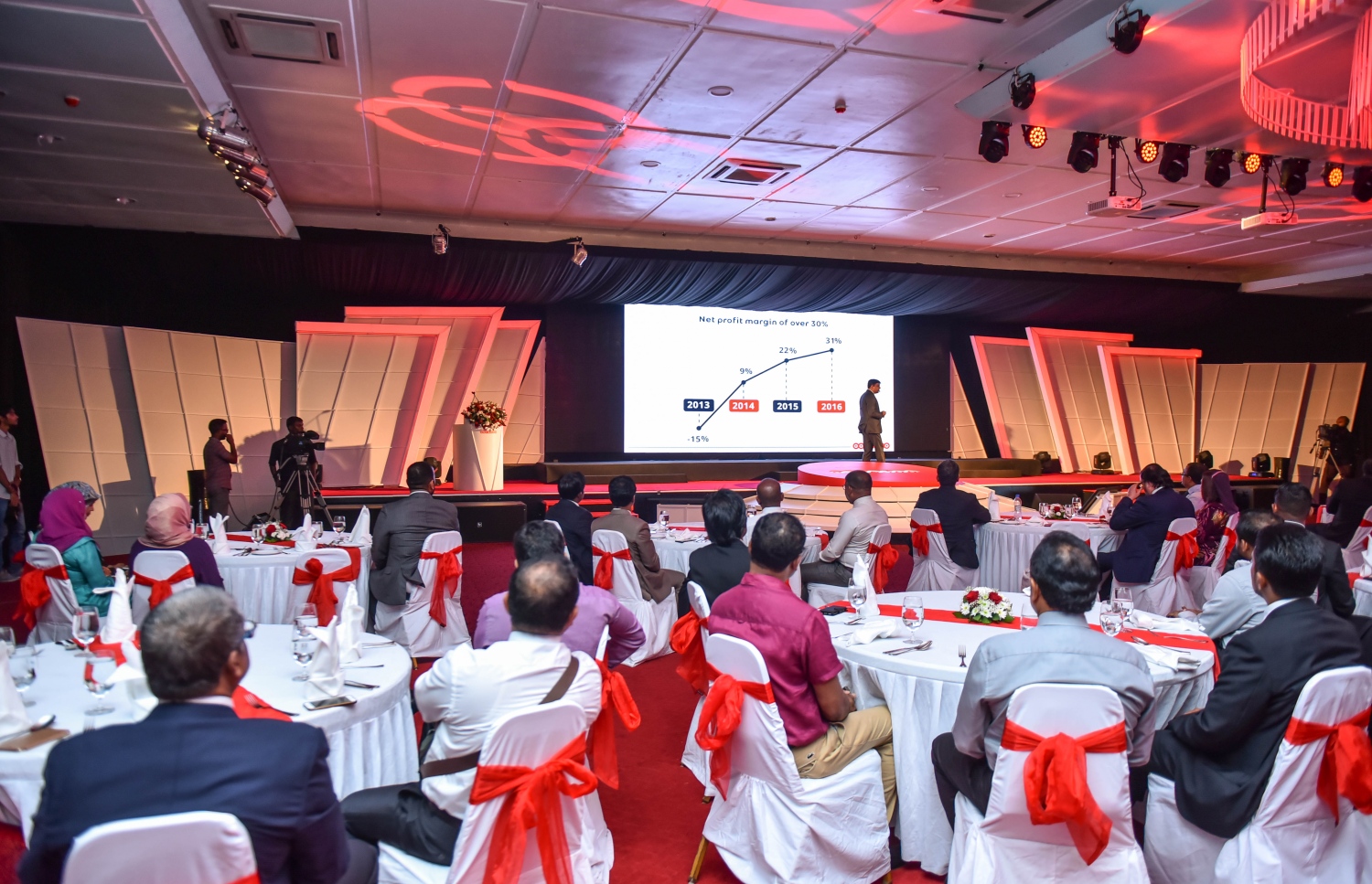 މާލެ: އޭޕްރީލް 19، 2017- އުރީދޫއިން އެ ކުންފުނީގެ ހިއްސާ ވިއްކުން އިފްތިތާހުކުރުމުގެ ގޮތުން ދަރުބާރުގޭގައި ބޭއްވި ހާއްސަ ރަސްމިއްޔާތުގެ ތެރެއިން.---މިހާރު ފޮޓޯ: ހުސެއިން ވަހީދު