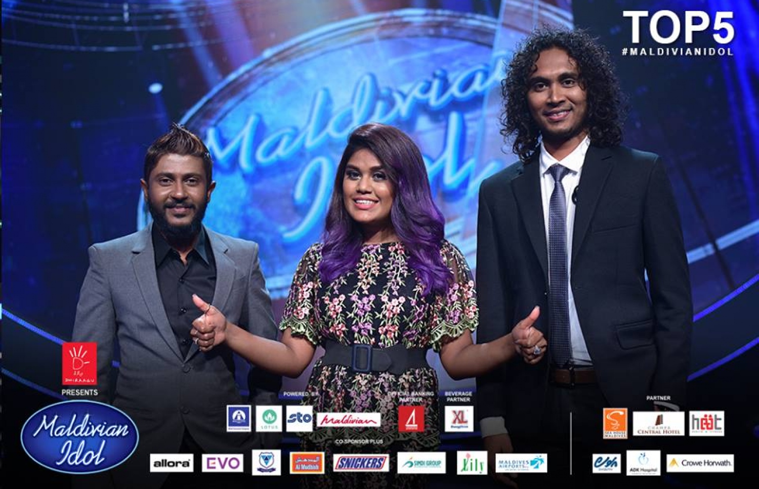 މޯލްޑިވިއަން އައިޑޮލް 2 ގެ ތިން ޖަޖުން.