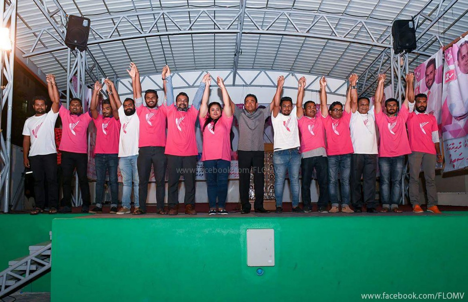 ޕީޕީއެމުން މާލޭ ސިޓީ ކައުންސިލަށް ނެރުނު ކެންޑިޑޭޓުންނާ އެކު ރައީސް ޔާމީން: ހުރިހަ ކެނޑިޑޭޓުން ވީ ފެއިލް --ފޮޓޯ: ޕީޕީއެމް