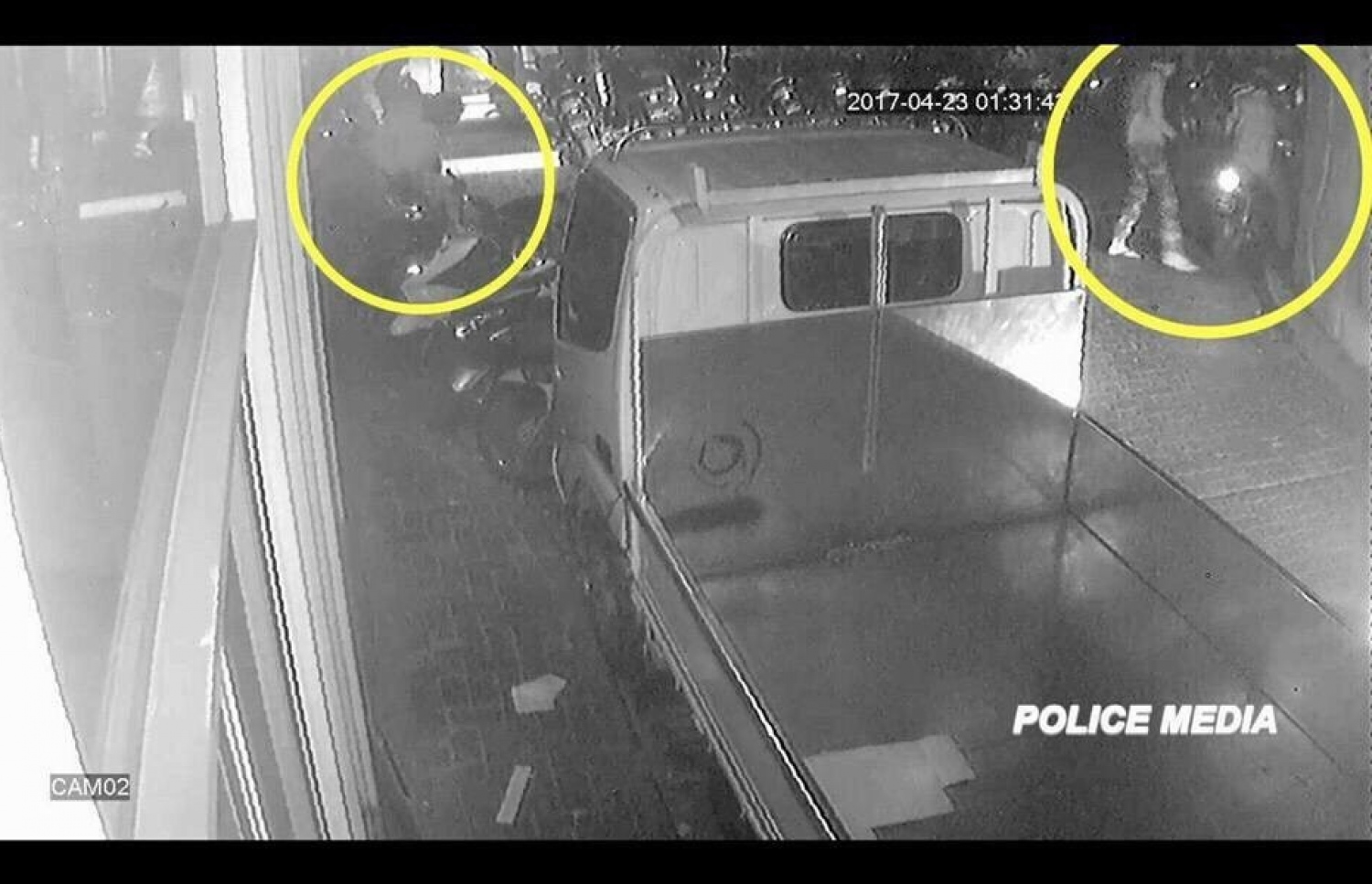 ޔާމީން ރަޝީދު މަރާލުމުގައި ބައިވެރިވި ކަމަށް ތުހުމަތު ކުރެވޭ މީހުން.