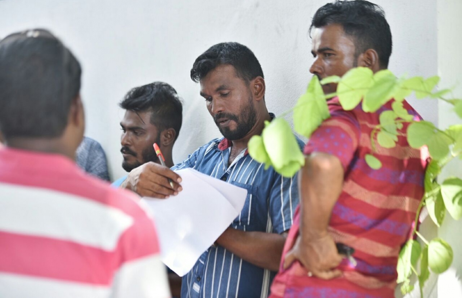 މާލެ: މޭ 6، 2017: ލޯކަލް ކައުންސިލް އިންތިހާބުގައި ވޯޓުލުމުންދާއިރު އޮބްޒާވާރުން ހަރަކާތްތެރިވަނީ.-- ފޮޓޯ: ހުސެން ވަހީދު/ މިހާރު