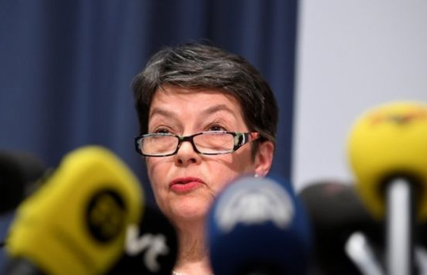 ސްވިޑަންގެ ޕަބްލިކް ޕްރޮސެކިއުޝަން ޑިރެކްޓަރު މަރިއާން ނޫސްވެރިންނާ ވާހަކަ ދައްކަވަނީ: އަސާންޖުގެ ތަހުގީގު ހުއްޓާލަން ވަނީ ނިންމާފައި. --ފޮޓޯ:ރޮއިޓާސް