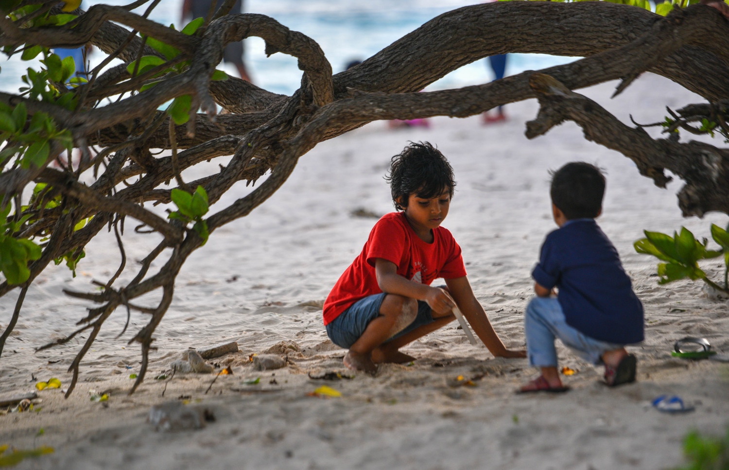 މޭ 28، 2017- ވިލިމާލޭގެ ގޮނޑުދޮަށުގައި ކުދިބަޔަކު ކުޅެނީ: ވިލިމާލޭގެ އެންމެ ހިތްގައިމު ކަމަކީ މިގޮތަށް ކުޑަކުދިން އަތިރިމައްޗަށް އެރި ކުޅެލާނެ ފުރުސަތު ފަސޭހައިން ފަހިވެފައި އޮތުން.---މިހާރު ފޮޓޯ: ހުސެއިން ވަހީދު