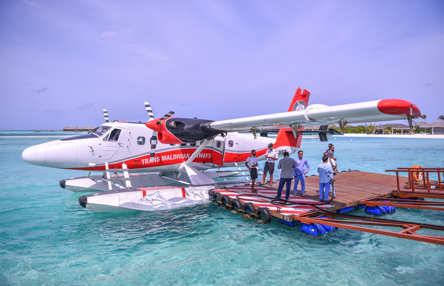 ޓީއެމްއޭގެ ސީޕްލޭނެއް ކޮކޫން ރިސޯޓުގައި ޕާކުކޮށްފައި -- މިހާރު ފޮޓޯ: ހުސެން ވަހީދު