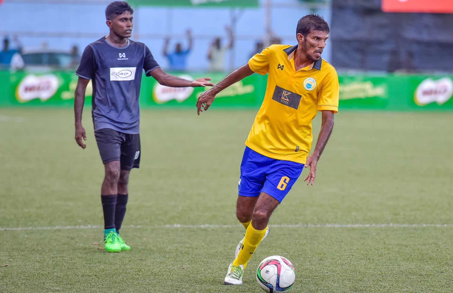 މެޗުގެ މޮޅު ކުޅުންތެރިއާގެ މަގާމު ހޯދި ވެލެންސިއާގެ ޝިފާއު ބޯޅަ ހިފައިގެން.-- ފޮޓޯ: ނިޝާން އަލީ/ މިހާރު