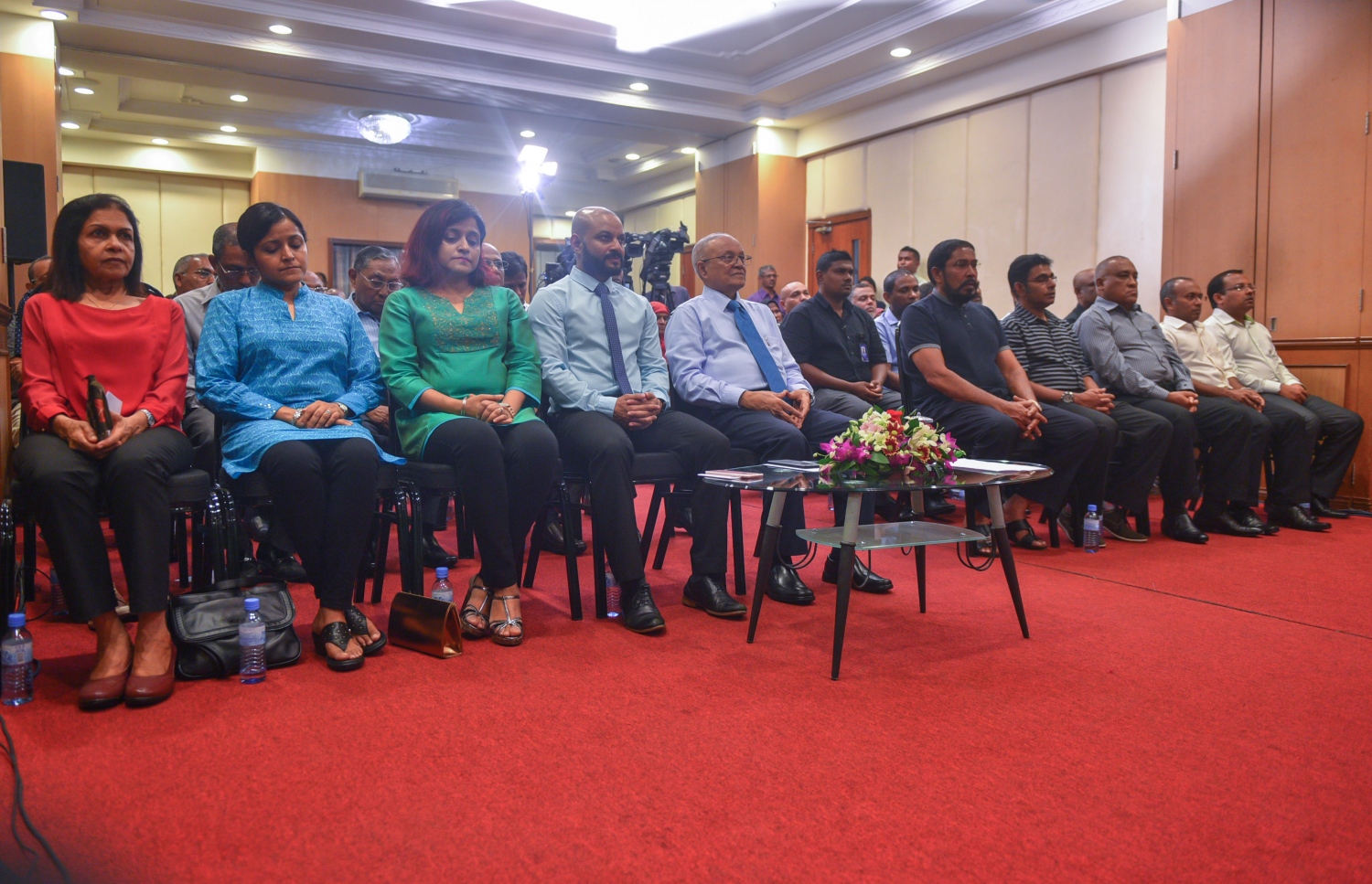 މާލެ: ޖޫން 21، 2017- މި ރޯދަމަހުގެ 27 ވިލޭރެއާ ދިމާކޮށް މައުމޫން ފައުންޑޭޝަނުން ބޭއްވި އިހްޔާ ޖަލްސާގެ ތެރެއިން.---މިހާރު ފޮޓޯ: ހުސެއިން ވަހީދު