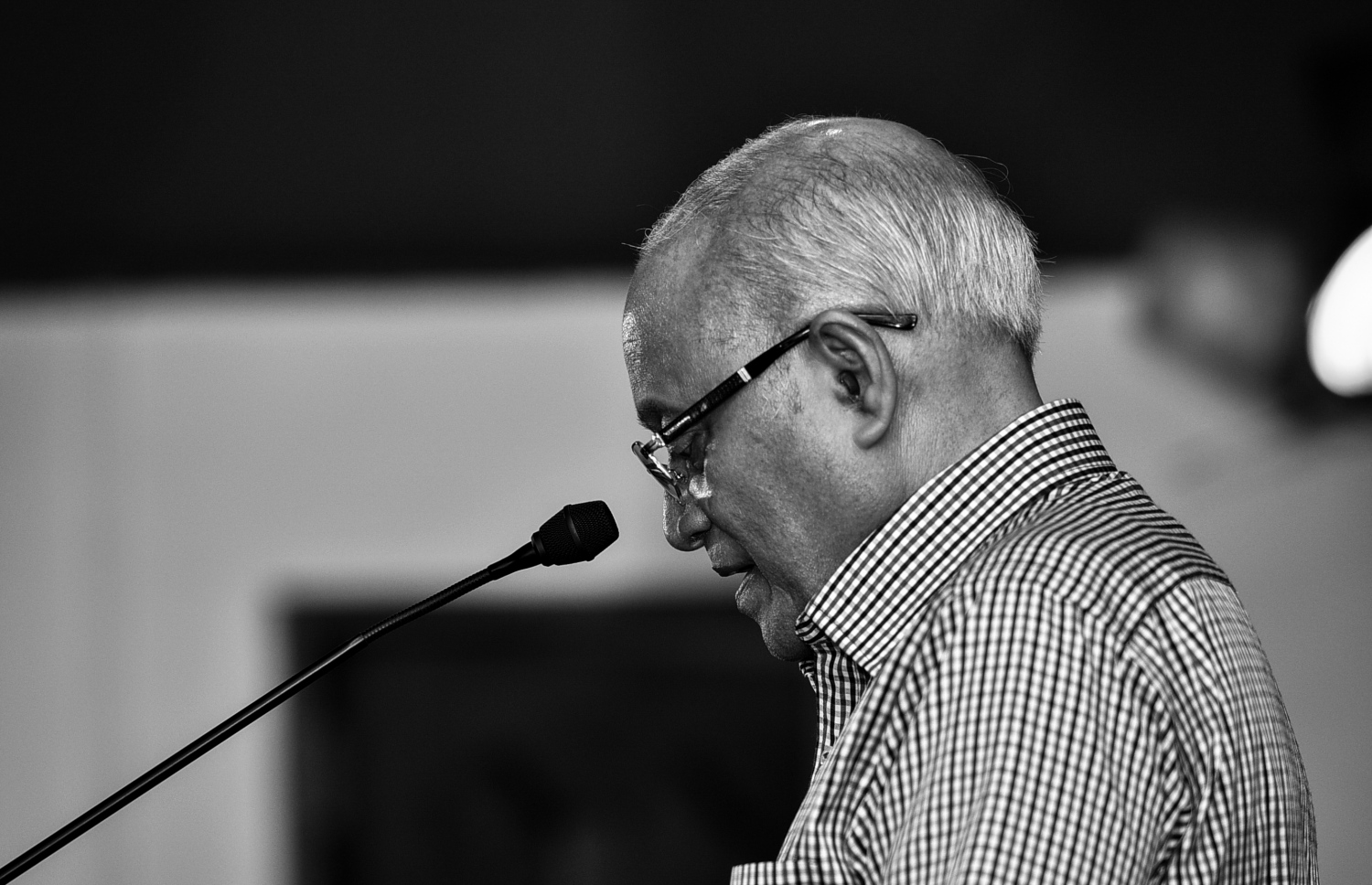 ރައީސް މައުމޫން ޖަލްސާއެއްގައި ވާހަކަފުޅު ދައްކަވަނީ. --ފޮޓޯ: ނިޝާން އަލީ/ މިހާރު