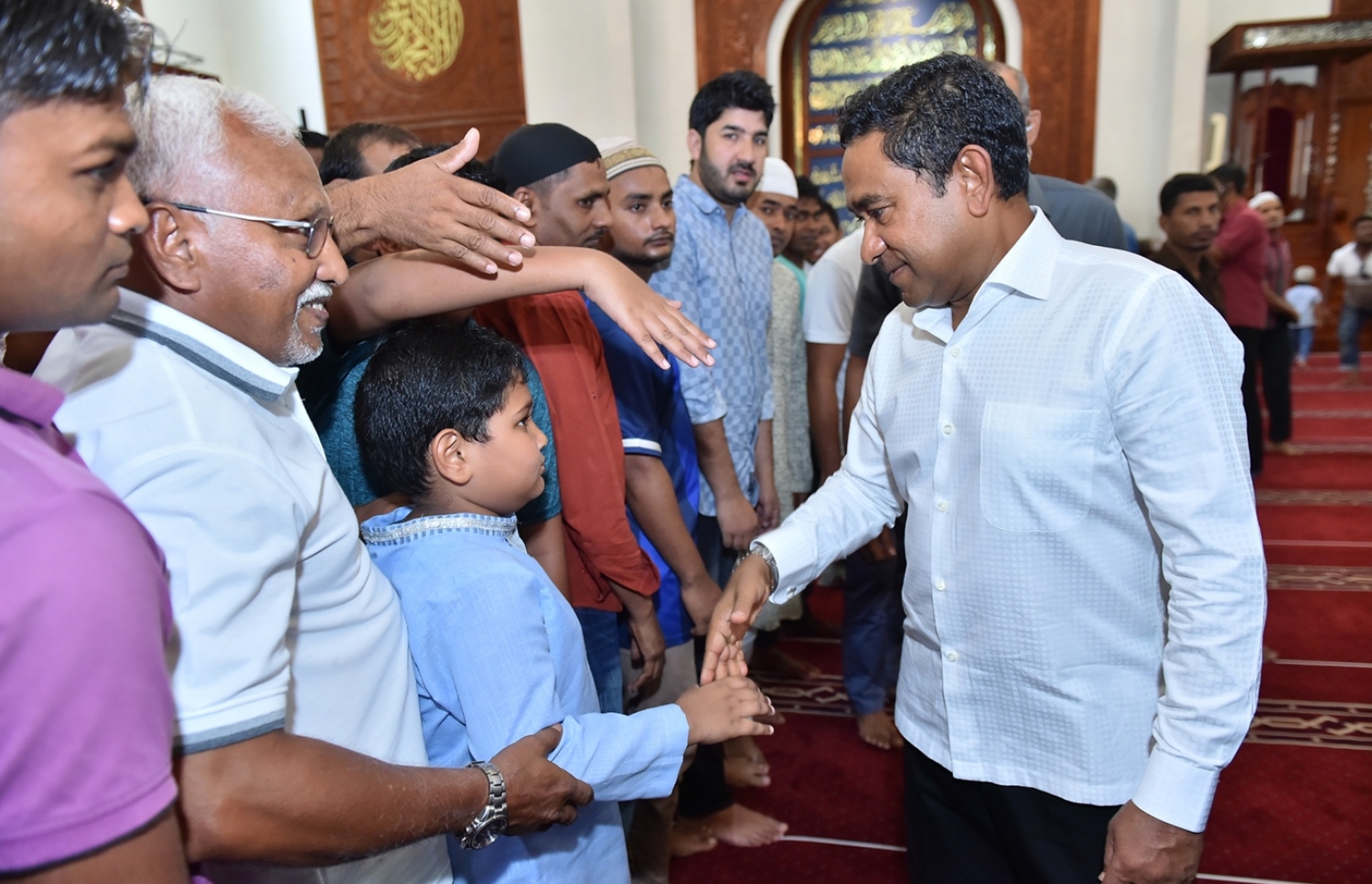 ރައީސް ޔާމީން އީދު ނަމާދުގައި ބައިވެރިވެވަޑައިގަތުން