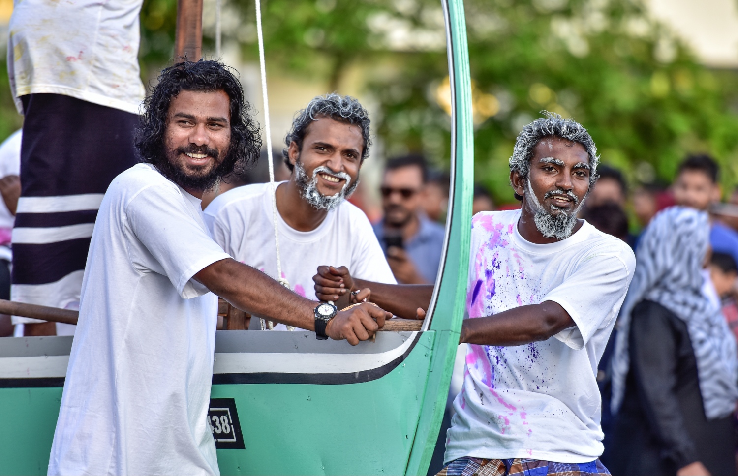 ހުޅުމާލެ: ސެޕްޓެމްބަރ 1، 2017- މި އަހަރުގެ އަޟްހާ އީދު ނުވަތަ ބޮޑު އީދު ދުވަސް ފާހަގަކުރުމަށް ބޭއްވި ސަގާފީ ކުޅިވަރުގެ ޕެރޭޑުގެ ތެރެއިން.---މިހާރު ފޮޓޯ: ހުސެއިން ވަހީދު