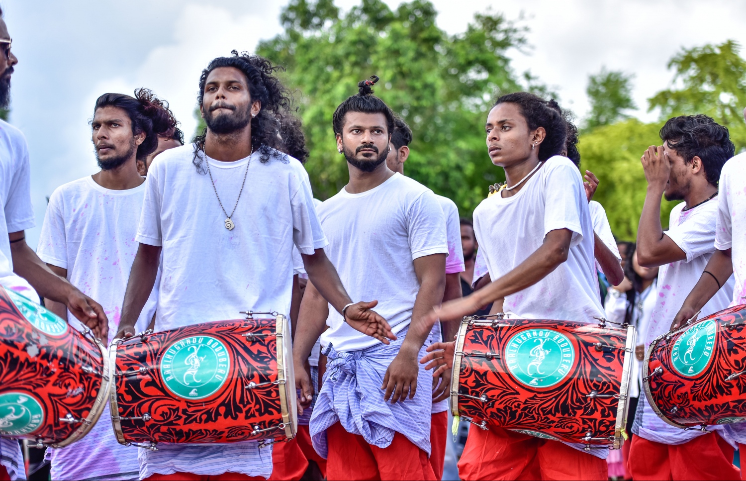 ހުޅުމާލެ: ސެޕްޓެމްބަރ 1، 2017- މި އަހަރުގެ އަޟްހާ އީދު ނުވަތަ ބޮޑު އީދު ދުވަސް ފާހަގަކުރުމަށް ބޭއްވި ސަގާފީ ކުޅިވަރުގެ ޕެރޭޑުގެ ތެރެއިން.---މިހާރު ފޮޓޯ: ހުސެއިން ވަހީދު