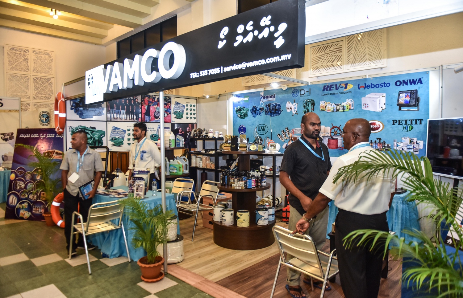 ވީއޭއެމްކޯގެ ސްޓޯލް: އެކްސްޕޯ ވަރަށް ރަނގަޅު ކަމަށް ބުނި.-- ފޮޓޯ: މިހާރު/ހުސައިން ވަހީދު