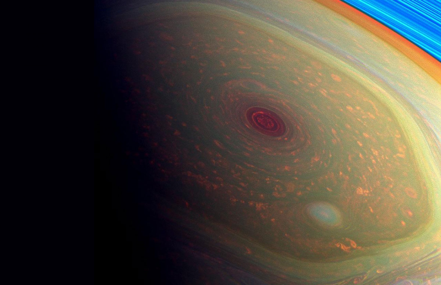 ސެޓާންގެ ނޯތު ޕޯލްގައި 25،000 ކިލޯމީޓަރުގެ ފުޅާ ހެކްޒަގަންއެއް ހިމެނެ އެވެ. އޭގެ މެދުގައި އުފެދިފައިވާ ބިޔަ ތޫފާންގެ ވަށައިގެން ކޮންމެ 10 ގަޑިއިރާއި ބައިން އެ ހެކްޒަގަން އެއް ފަހަރު އެނބުރެ އެވެ.