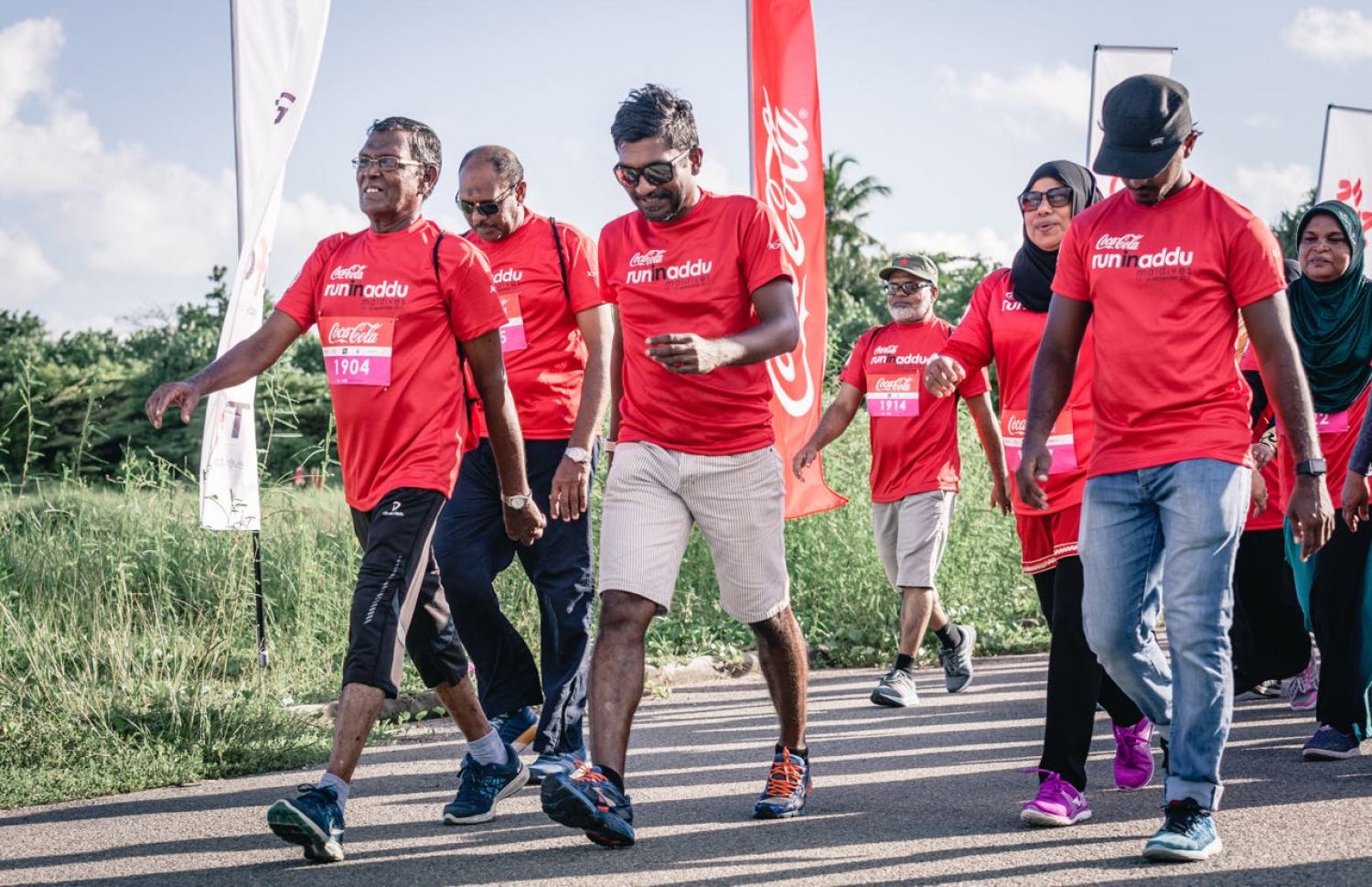 ހިތަދޫ، އައްޑޫ ސިޓީ (ސެޕްޓެމްބަރު 17) – ކޮކާކޯލާ ޓީއެފްޖީ "ރަން އިން އައްޑޫ" އިވެންޓުގެ ތެރެއިން. –ފޮޓޯ: އިބްރާހިމް އުޝާފަތު