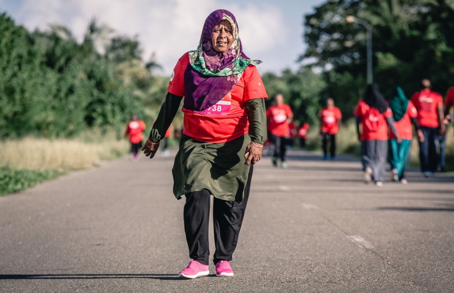 ހިތަދޫ، އައްޑޫ ސިޓީ (ސެޕްޓެމްބަރު 17) – ކޮކާކޯލާ ޓީއެފްޖީ "ރަން އިން އައްޑޫ" އިވެންޓުގެ ތެރެއިން. –ފޮޓޯ: އިބްރާހިމް އުޝާފަތު