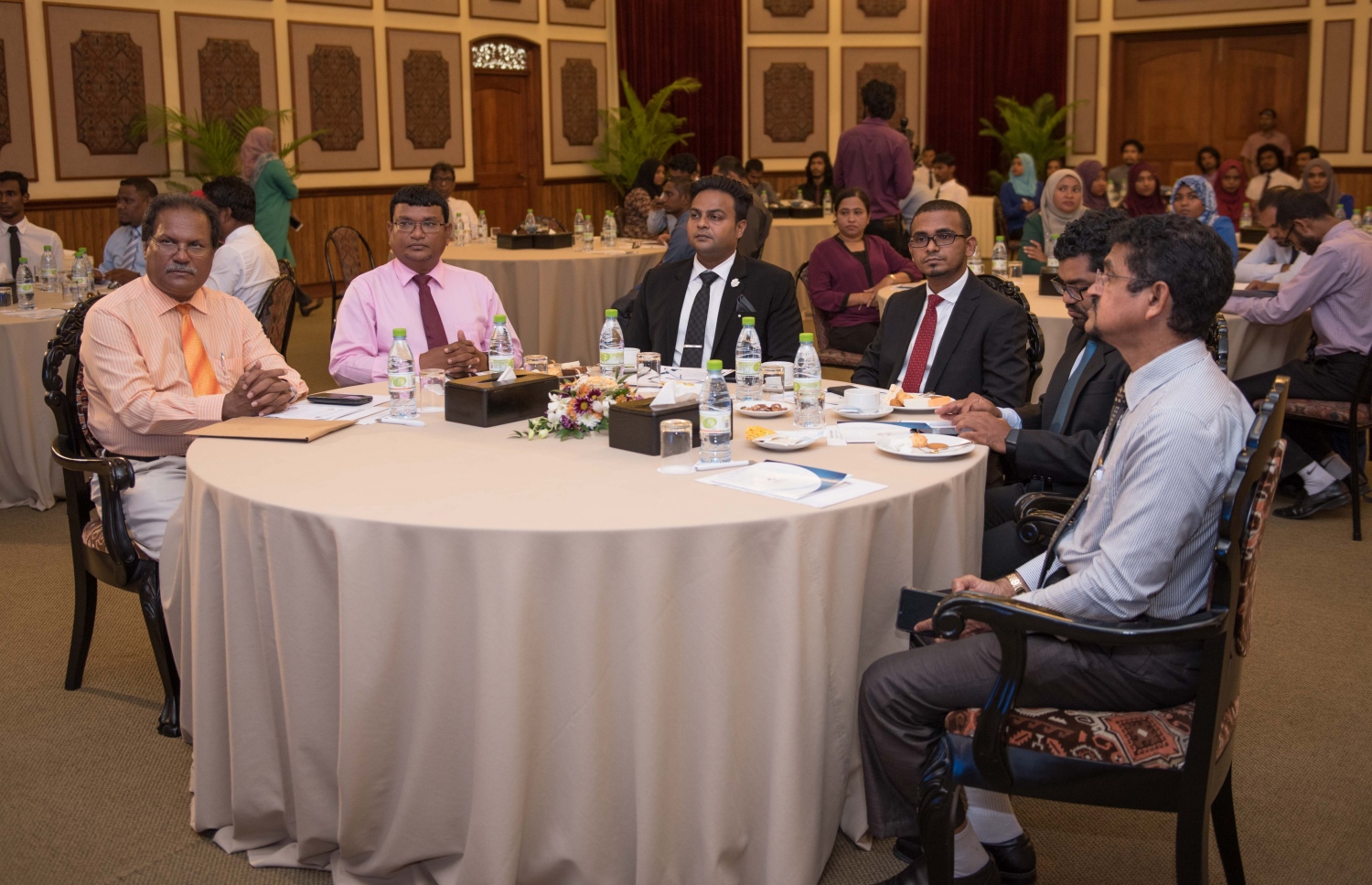 އެންސީއައިޓީން މިއަދު ބޭއްވި ރަސްމިއްޔާތުގައި އެކި އިދާރާތަކުގެ އިސްބޭފުޅުން ބައިވެރިވެވަޑައިގެންނަވަނީ.-- ފޮޓޯ: އެންސީއައިޓީ