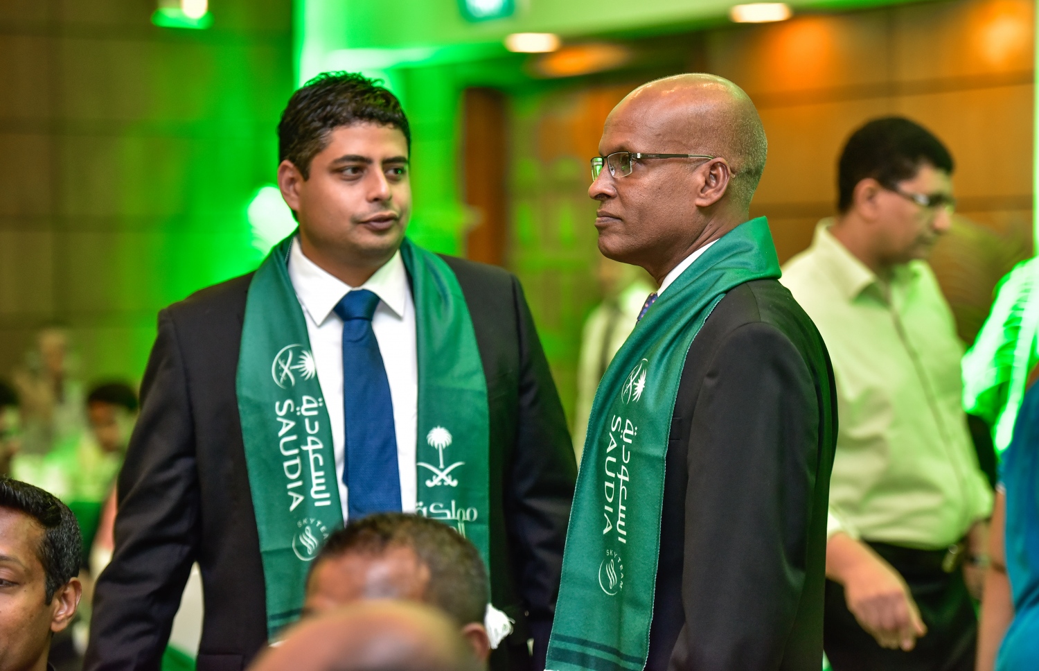 މާލެ: ސެޕްޓެމްބަރު 24، 2017: ސައުދީ އަރަބިއާގެ ގައުމީ ދުވަސް ފާހަގަ ކުރުމަށް ކުރުނބާގައި ބޭއްވި ހަފުލާގެ ތެރެއިން.-- ފޮޓޯ: ނިޝާން އަލީ