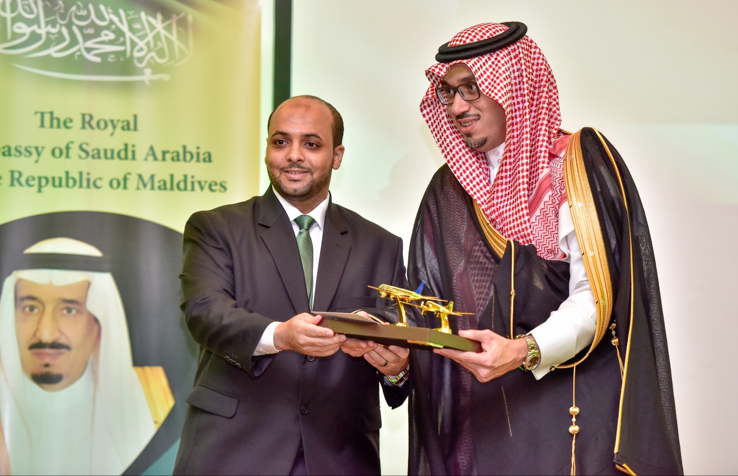 ކުރުނބާ މޯލްޑިވްސް: ސެޕްޓެމްބަރު 24، 2017- ސައޫދީ އަރަބިއްޔާގެ ގައުމީ ދުވަސް ފާހަގަ ކުރުމަށް ބޭއްވި ހަފުލާގެ ތެރެއިން.-- ފޮޓޯ: ނިޝާން އަލީ/މިހާރު