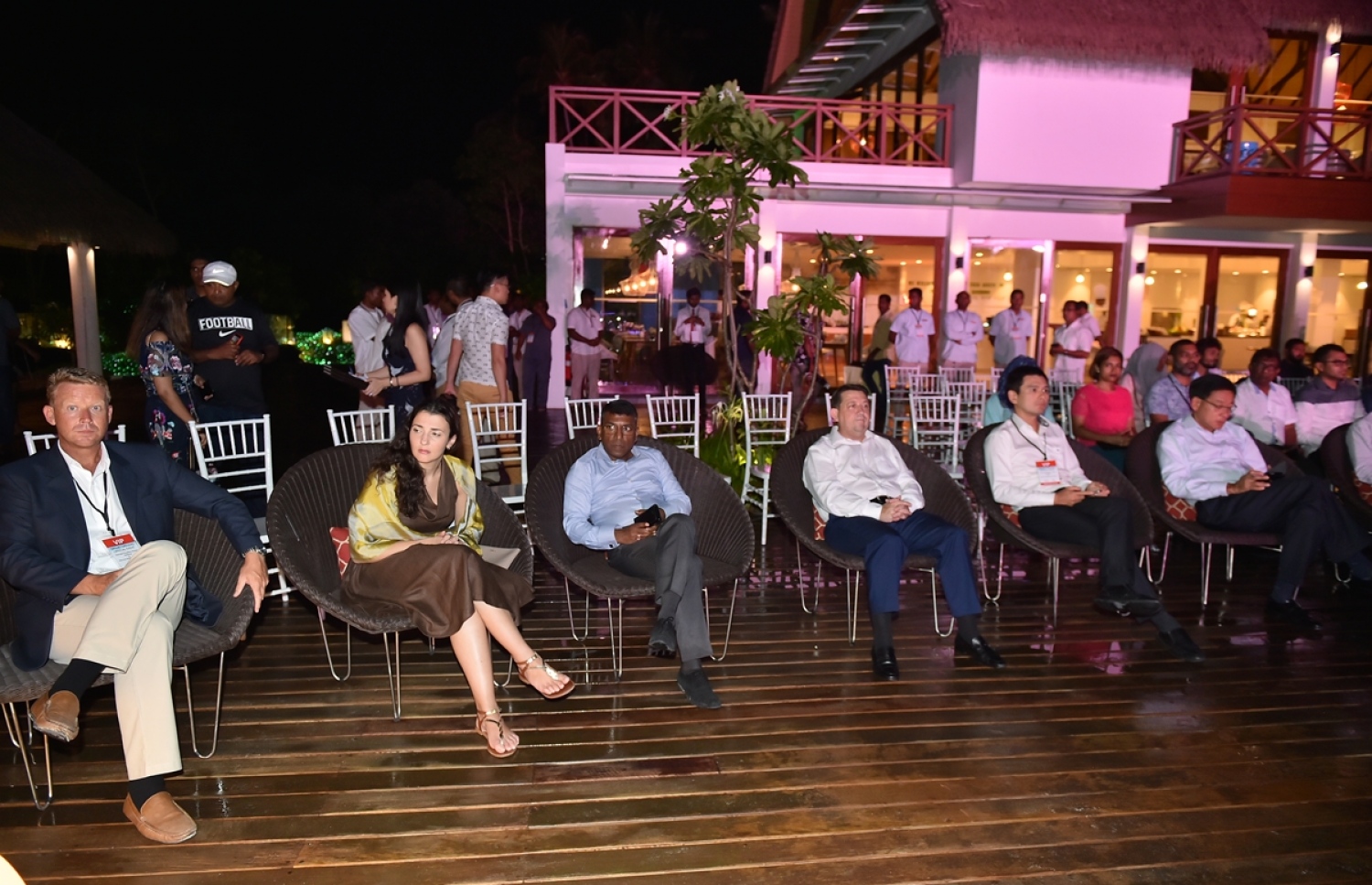 މާކިއޯ ކޫއްޑޫ ހޮޓެލް: ސެޕްޓެމްބަރު 25، 2017- ގއ. ކޫއްޑޫގައި ގާއިމްކުރި މާކިއޯ ކޫއްޑޫ ހޮޓެލް ރަސްމީކޮށް ހުޅުވުމަށް ބޭއްވި ރަސްމިއްޔާތުގެ ތެރެއިން.---ފޮޓޯ: ރައީސް އޮފީސް