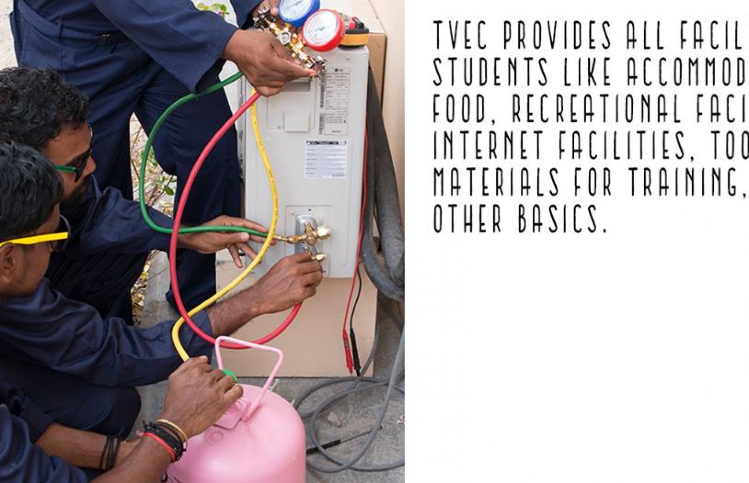 ޓިވެކް ސެންޓަރުގައި ކުރިއަށް ގެންދަން ނިންމާފައިވާ ތަމްރީނު ޕްރޮގްރާމްތައް ދައްކައިދޭ އިޝްތިހާރެއް