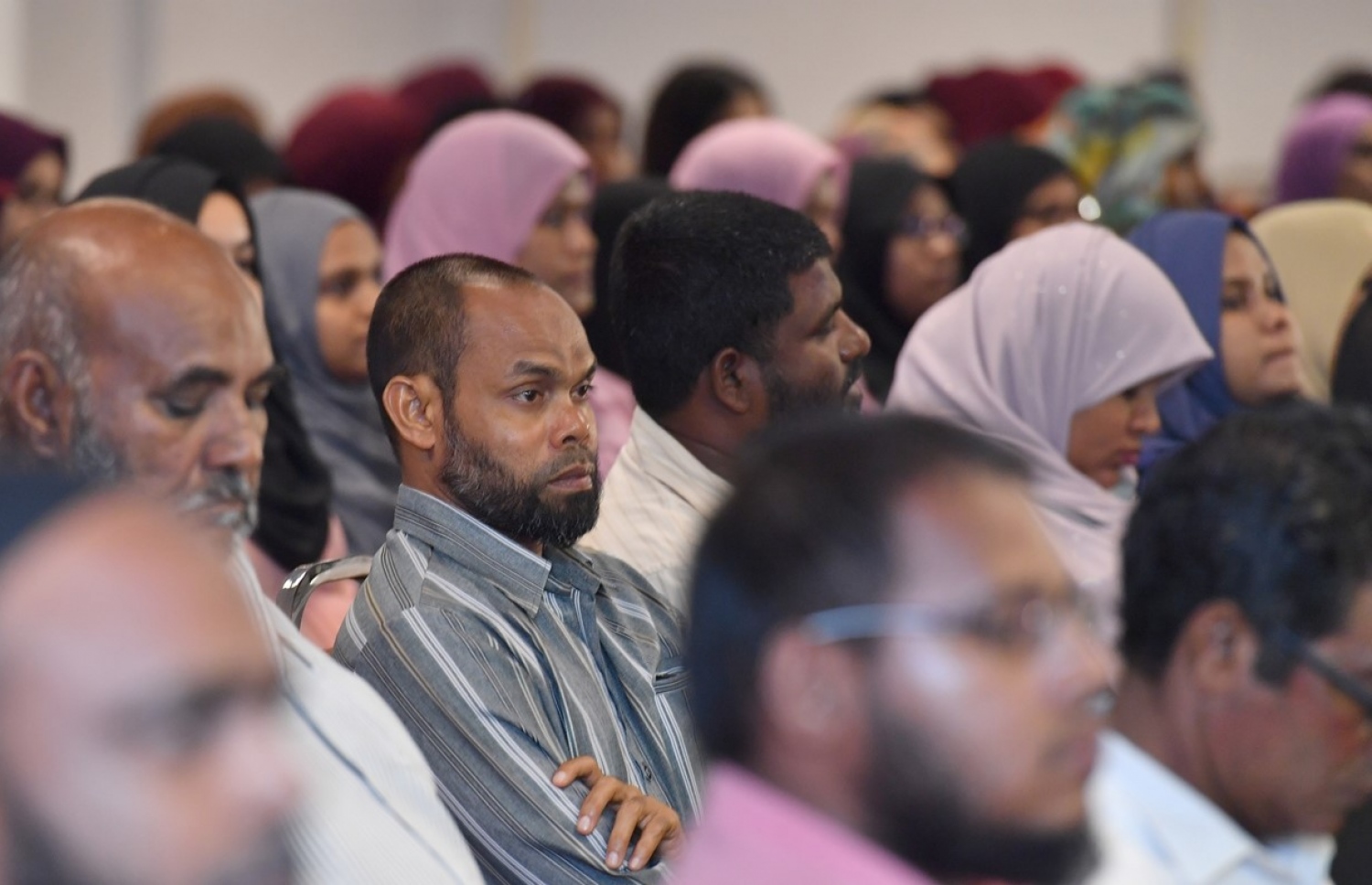 މާލެ: އޮކްޓޯބަރު 5، 2017: ޤުރުއާން ކިޔެވުމުގެ 32 ވަނަ ޤައުމީ މުބާރާތުގެ އިނާމުދިނުމުގެ ރަސްމިއްޔާތުގެ ތެރެއިން.-- ފޮޓޯ: ރައީސް އޮފީސް