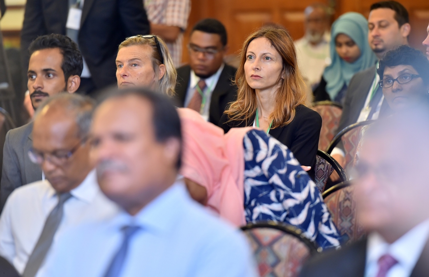 ބަނޑޮސް އައިލެންޑް ރިސޯޓް: އޮކްޓޯބަރު 10، 2017: އިނީޝިއޭޓިވް ފޯ ރިނިއުބަލް އައިލެންޑް އެނަރޖީ (އައިރީ) ގެ ނަމުގައި، ކުދި ޖަޒީރާ ގައުމުތަކުގެ ވަޒީރުން ބައިވެރިވެވަޑައިގެން، ބަނޑޮސް އައިލެންޑް ރިސޯޓްގައި ކުރިއަށްދިޔަ ބައްދަލުވުމުގެ ތެރެއިން.-- ފޮޓޯ: ރައީސް އޮފީސް