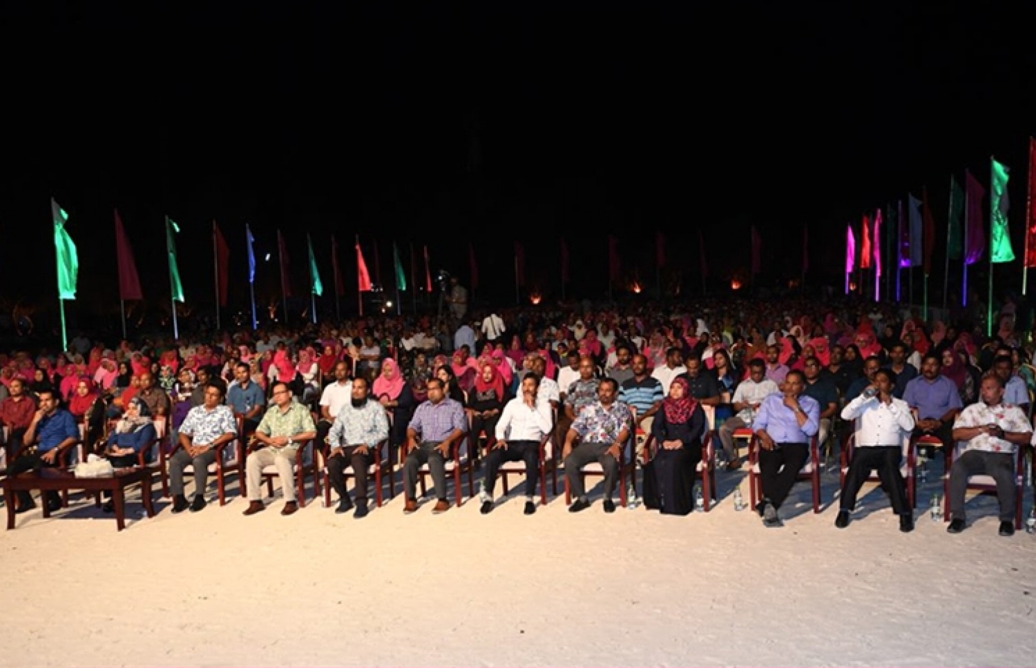ޕީޕީއެމުން މިރޭ ހިތަދޫގައި ބޭއްވި ޖަލްސާގެ ތެރެއިން. ފޮޓޯ: އަސުރުމާ