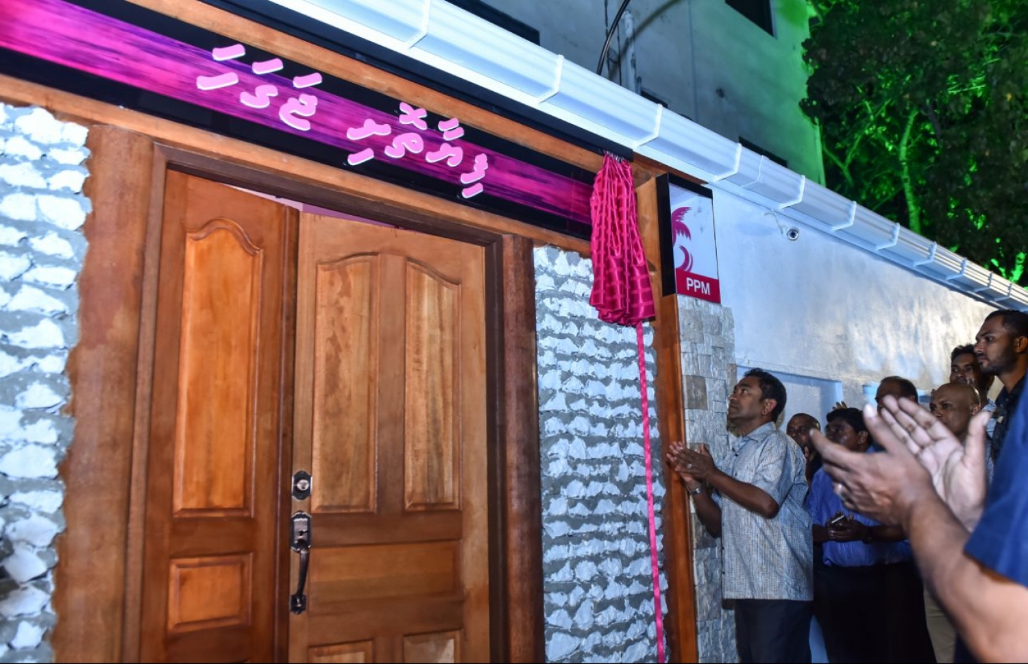 ރައީސް ޔާމީން މިރޭ ފިޔާތޮށި ޖަގަހަ ހުޅުއްވައި ދެއްވަނީ. -- ފޮޓޯ: މިހާރު/ ހުސެއިން ވަހީދު