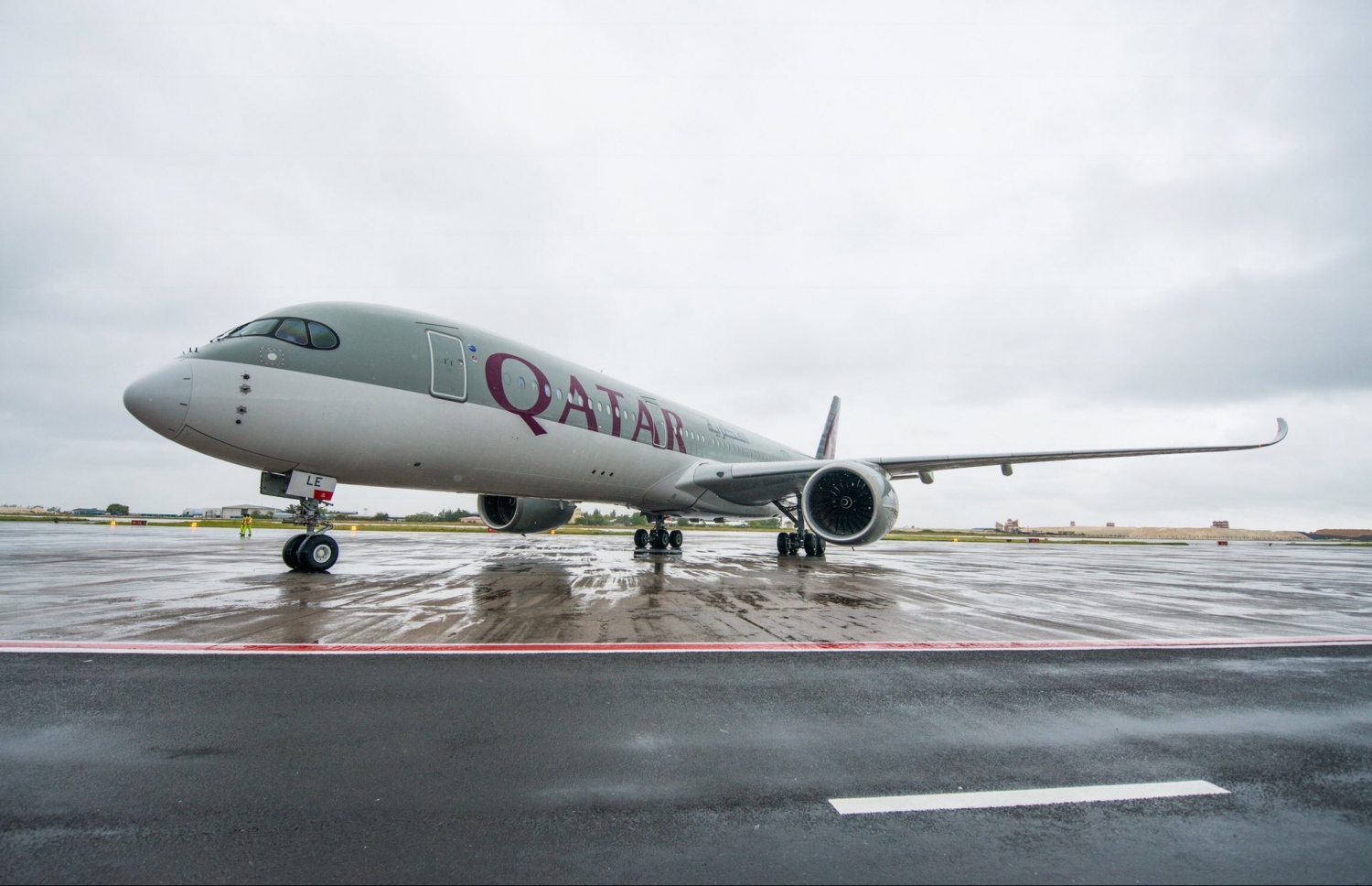 ގަތަރު އެއާވޭސްގެ އޭ350 މަރުކާގެ ބޯޓު މިއަދު ވެލާނާ އިންޓަނޭޝަނަލް އެއާޕޯޓުގައި. ފޮޓޯ: އެމްއޭސީއެލް