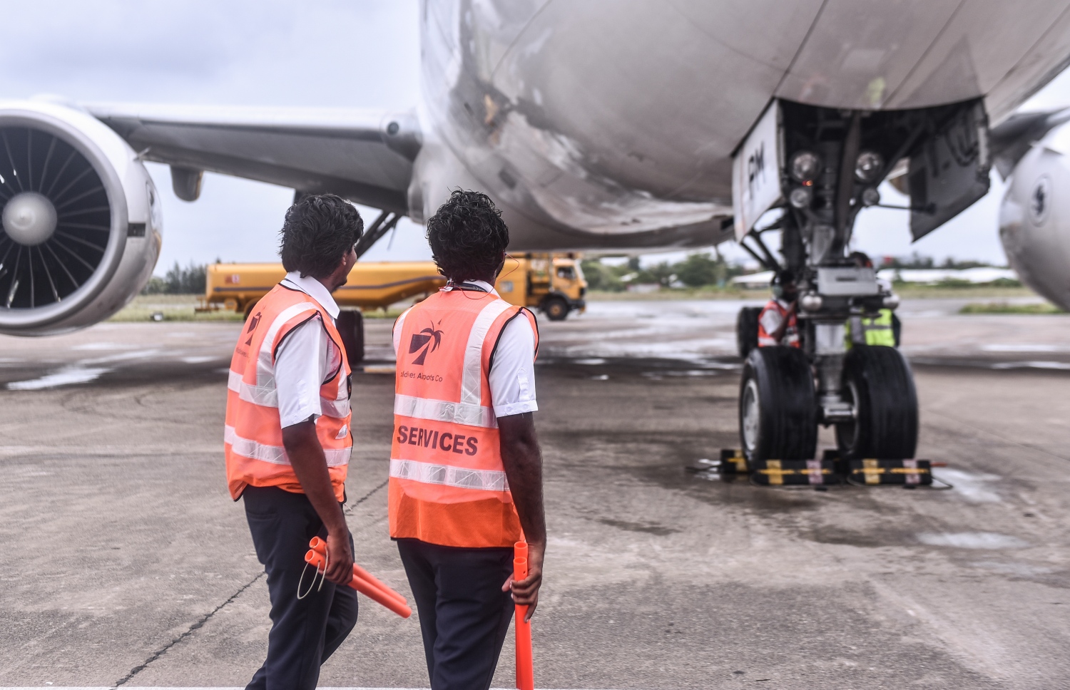 ވެލާނާ އިންޓަނޭޝަނަލް އެއާޕޯޓު: ނޮވެމްބަރު 2، 2017- ފްރާންސްގެ ގައުމީ އެއާލައިން އެއާފްރާންސް އިން ރާއްޖެ އަށް ސީދާ ދަތުރުކުރަން ފެށުމުގެ ގޮތުން އައި އެ އެއާލައިންގެ ފުރަތަމަ މަތިންދާބޯޓު ވެލާނާ އިންޓަނޭޝަނަލް އެއާޕޯޓުގައި.---ފޮޓޯ: ހުސެއިން ވަހީދު/މިހާރު