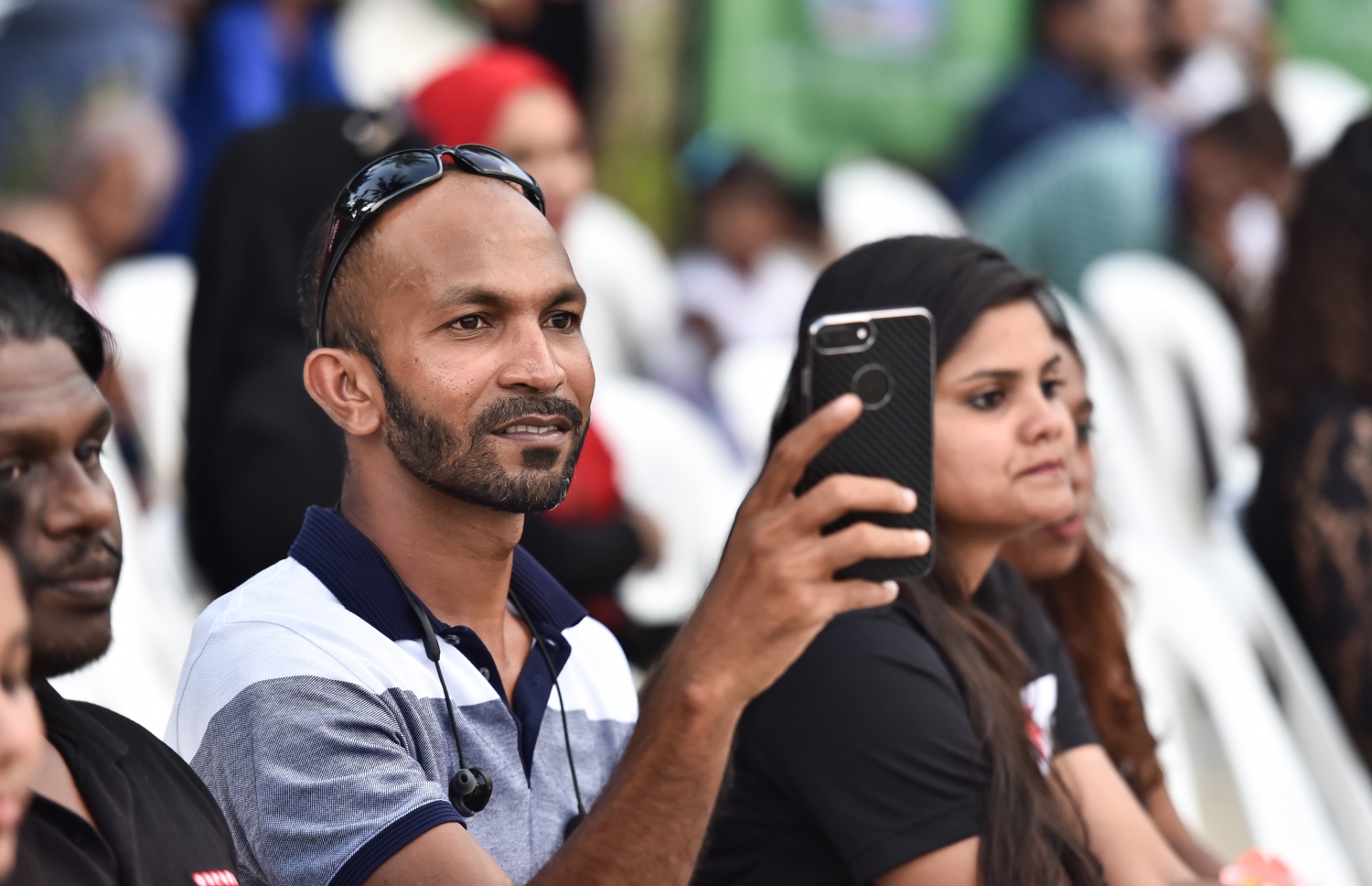 ކ. މާފުށި: ނޮވެމްބަރު 4، 2017- މިހާރު އެވޯޑްސްގެ ފަރާތުން އިންތިޒާމް ކުރި ސްޕޯޓްސް ސްޓާސް ފިއެސްޓާގައި ބައިވެރިވި ކުޅިވަރުގެ ބައެއް ތަރިން.---މިހާރު ފޮޓޯ