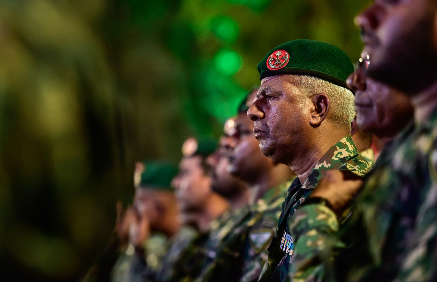 މާލެ: ނޮވެމްބަރު 5، 2017- އެމްއެންޑީއެފް ކޮލެޖު އޮފް ޑިފެންސް އެންޑް ސެކިއުރިޓީ ސްޓަޑީސްގެ ފުރަތަމަ ދަސްވެނިވުމުގެ ރަސްމިއްޔާތުގެ ތެރެއިން.---ފޮޓޯ: ހުސެއިން ވަހީދު/މިހާރު