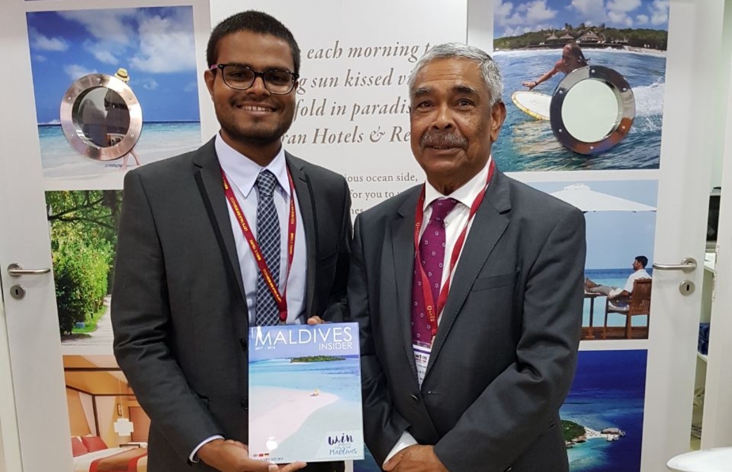 ދިވެހި ޓޫރިޒަމް ސިނާއަތުގެ މުހިންމު ބޭފުޅެއް ކަމަށްވާ އަފީފް (ކ) އަދި މޯލްޑިވްސް އިންސައިޑާގެ ޑިރެކްޓާ އޮފް ސްޓޯރީޓެލިން އަލީ ނާފިޒް.