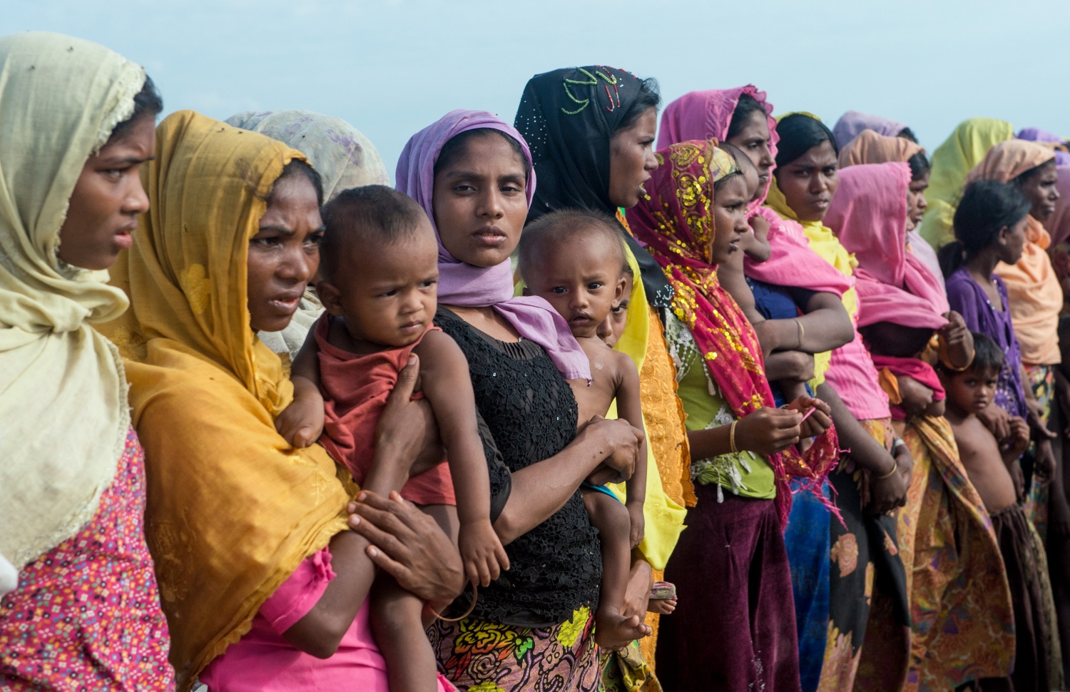 މިއަންމާ ރޮހިންޖާ މުސްލިމުންގެ ބަޔަކު ރަކީން ސްޓޭޓުގެ ވަގުތީ ކޭމްޕެއްގައި. --ފޮޓޯ:އޭއެފްޕީ