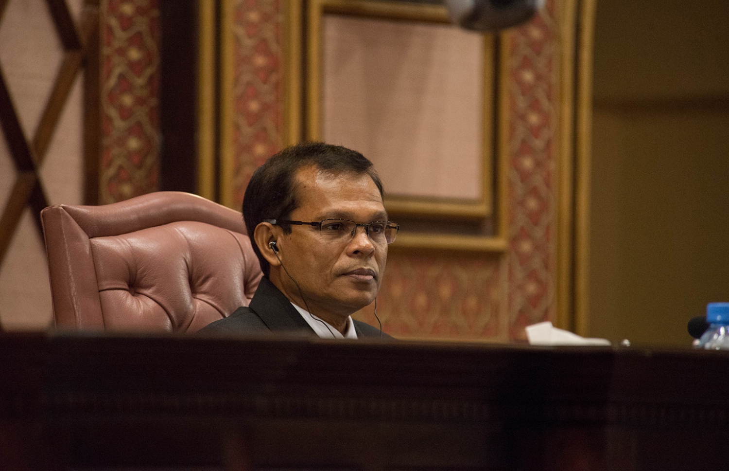 މަޖިލީހުގެ މިއަދުގެ ޖަލްސާގައި މަސީހު ބައިވެރިވެވަޑައިގަންނަވަނީ. - ފޮޓޯ: މަޖިލިސް