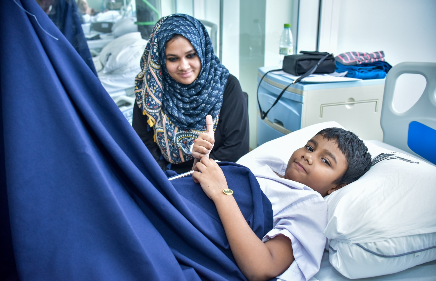 މާލެ: ޑިސެމްބަރު 3، 2017: އައިޖީއެމްއެޗްގައި ކުއްޖަކު ހިތާނުކޮށްފައި. - ފޮޓޯ: ނިޝާން އަލީ/ މިހާރު