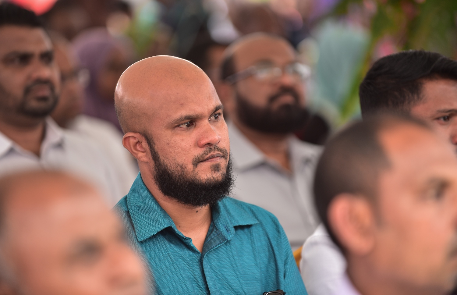 ހުޅުމާލެ: ޑިސެމްބަރު 4، 2017- ޗައިނާ މެޝިނަރީ އިންޖީނިއަރިން ކޯޕަރޭޝަން (ސީއެމްއީސީ) އިން ހުޅުމާލެ އާއި ރާއްޖޭގެ ދެކުނުގެ އަށް ރަށެއްގައި އިމާރާތްކުރި 1،500 ހައުސިން ޔުނިޓް ދިވެހި ސަރުކާރާ ހަވާލުކުރުމަށް ބޭއްވި ރަސްމިއްޔާތުގެ ތެރެއިން.---ފޮޓޯ: ހުސެއިން ވަހީދު/މިހާރު