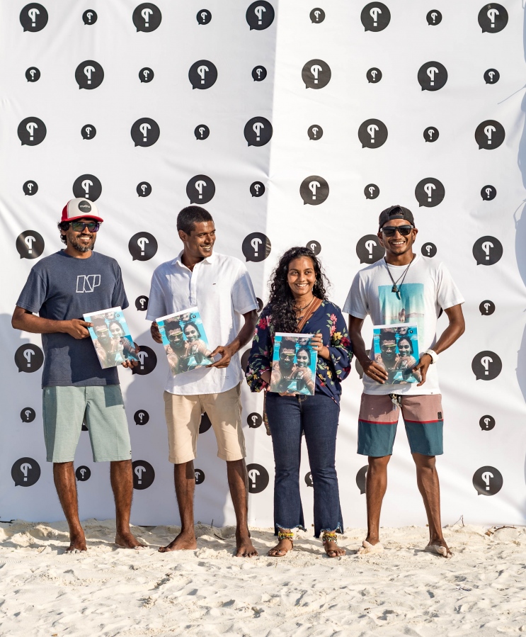 ދޯ މެގަޒިންގެ ހަ ވަނަ އަދަދު ނެރުމަށް ވިލިމާލޭ ބީޗުގައި އިއްޔެ ބޭއްވި ހަފުލާގެ ތެރެއިން: މިފަހަރުގެ އަދަދުގެ ތީމަކީ މޫދު. --ފޮޓޯ: މަސްރަހް